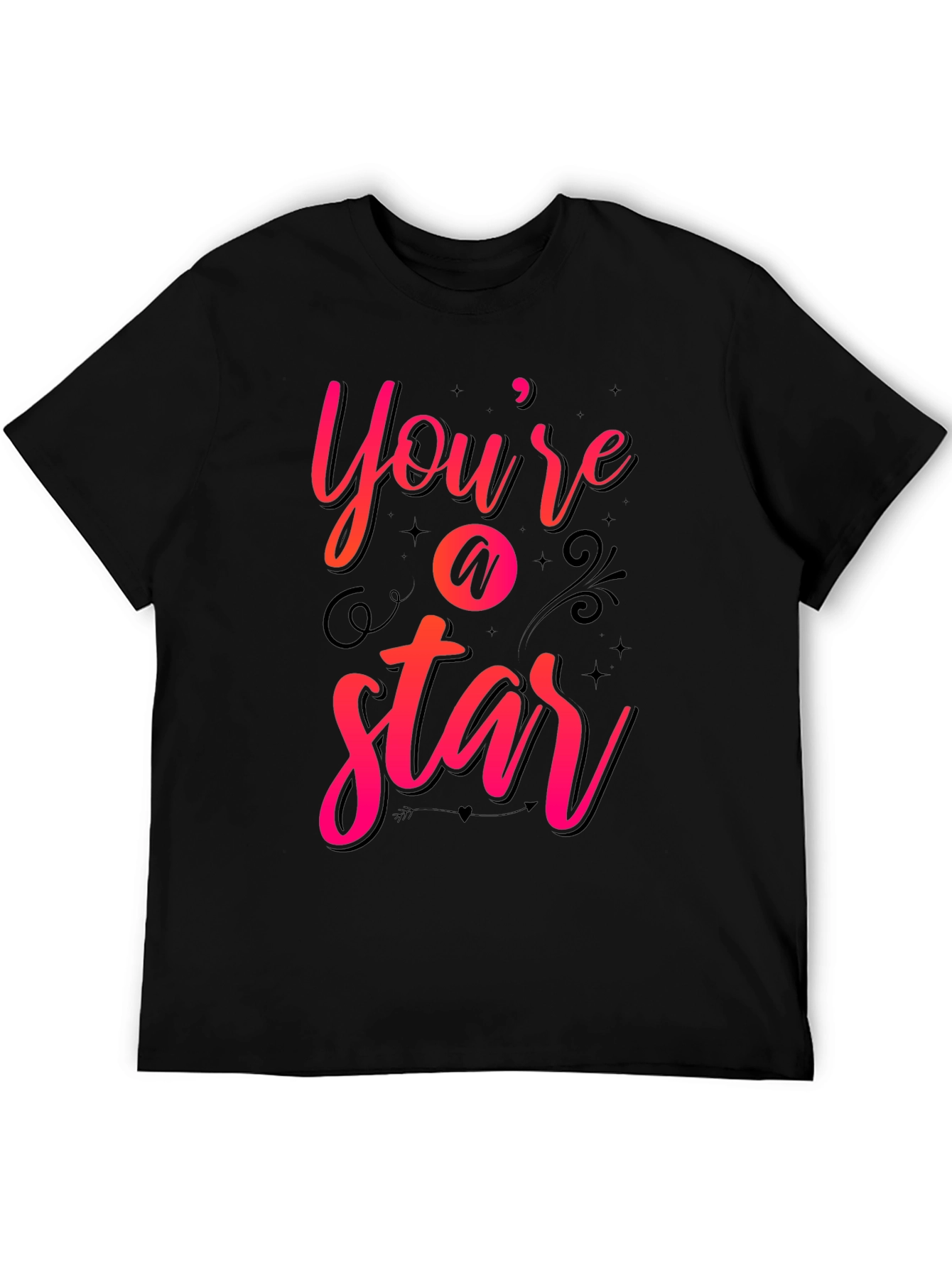 Youre a Star Graphic T-Shirt - Black