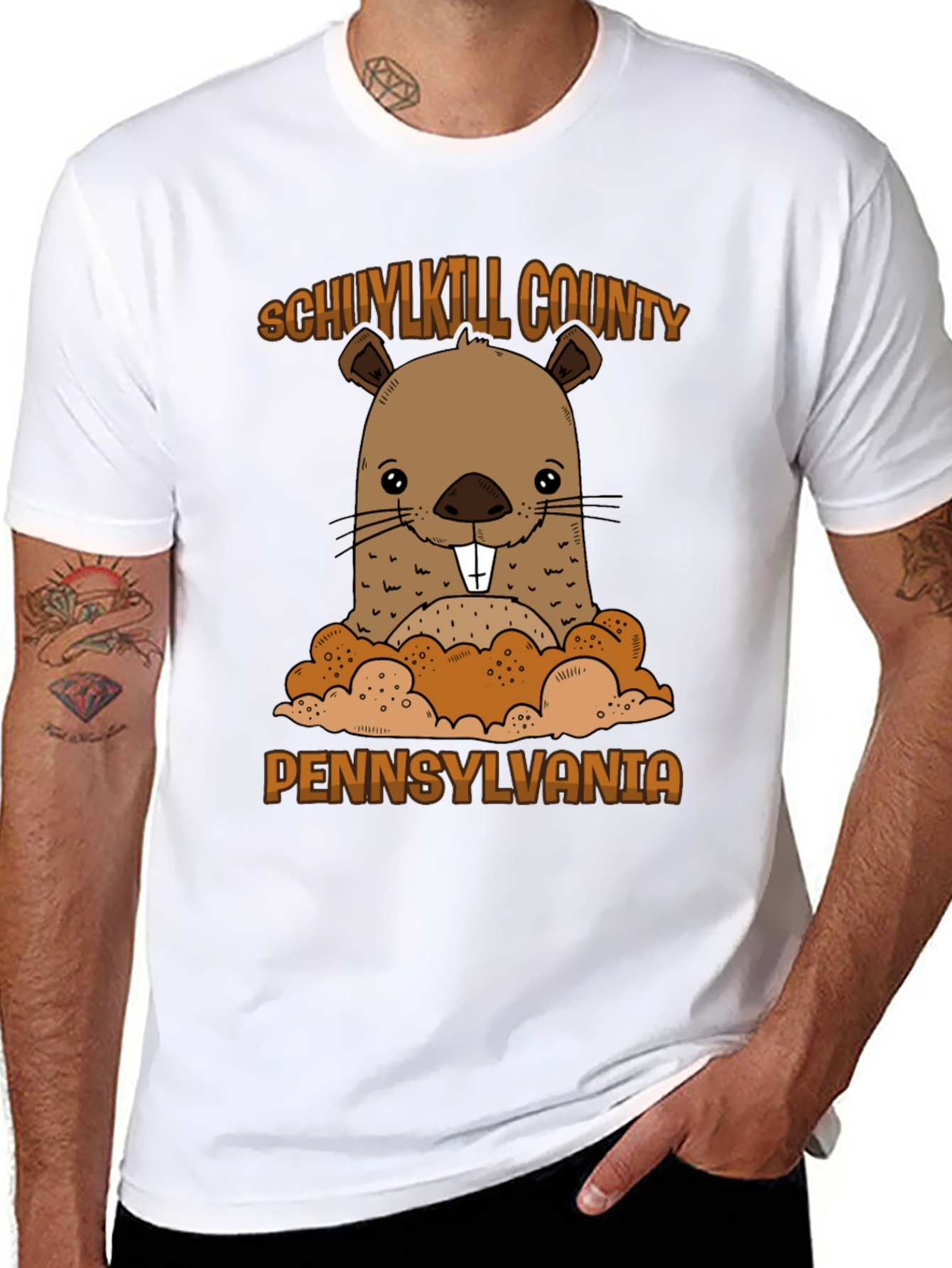 Schuylkill County Pennsylvania Groundhog T-Shirt