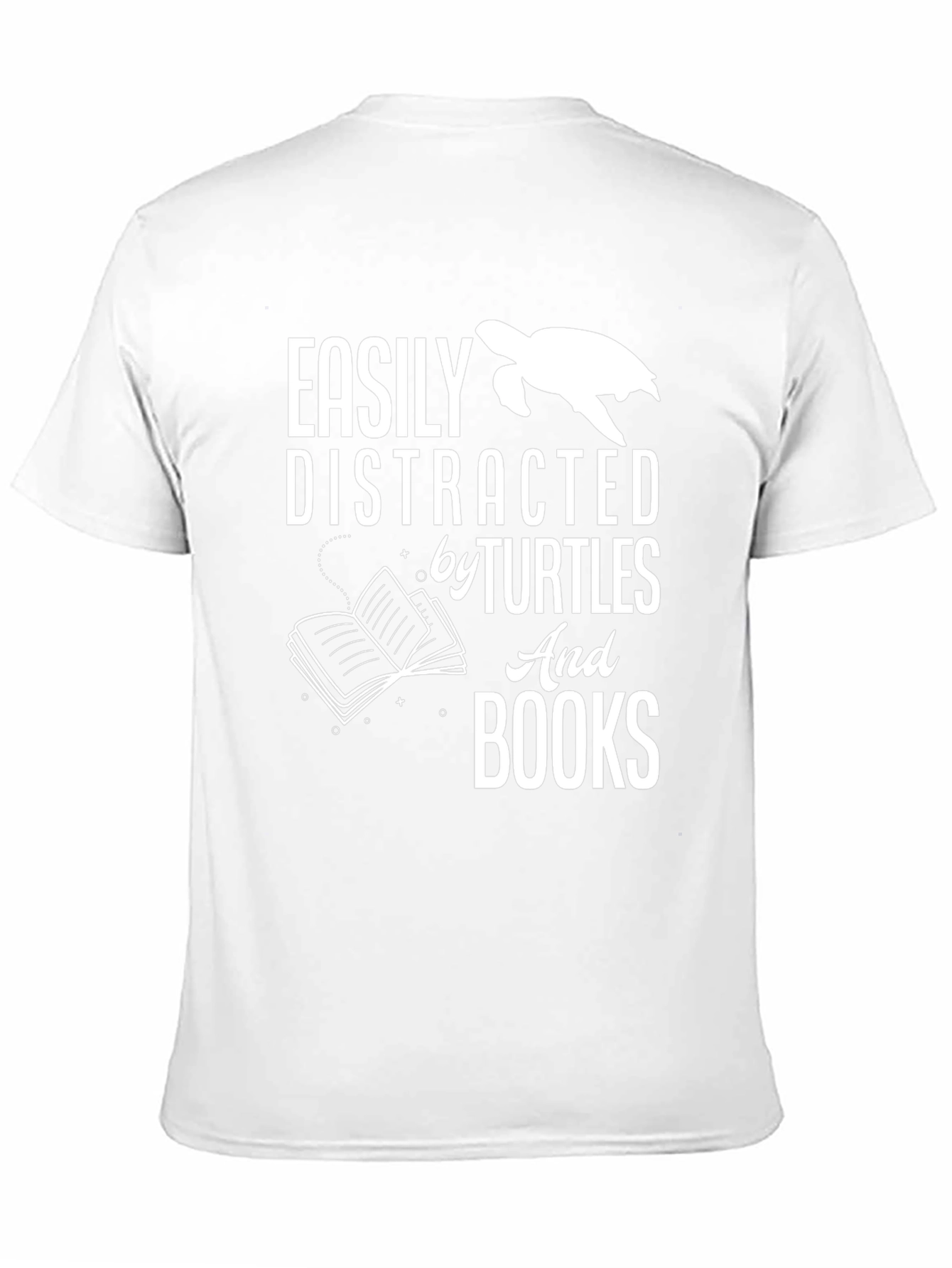 Easily Distracted by Turtles and Books T-Shirt