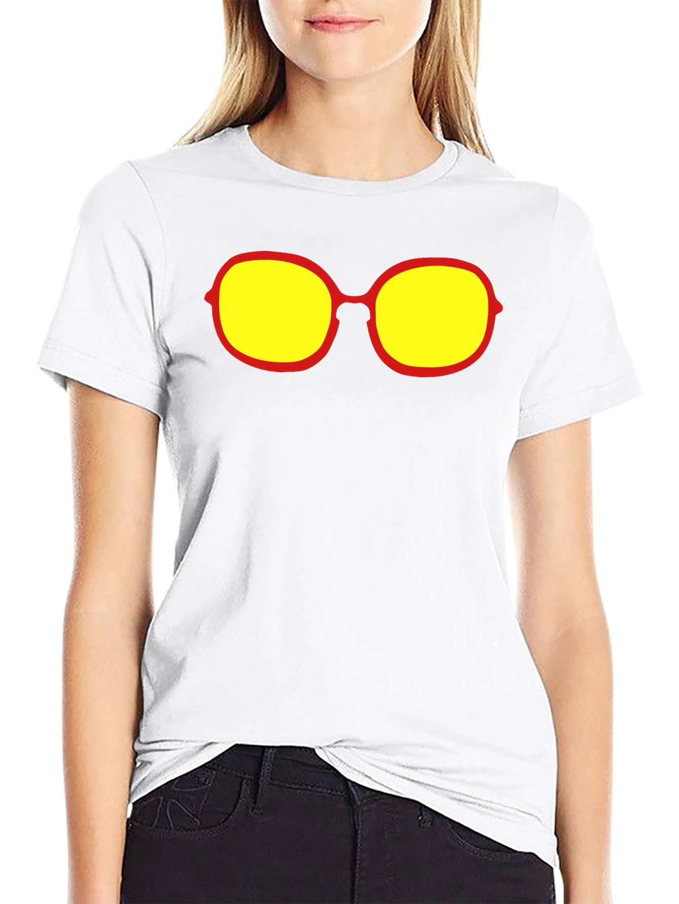Retro Sunglasses Graphic Tee - Black