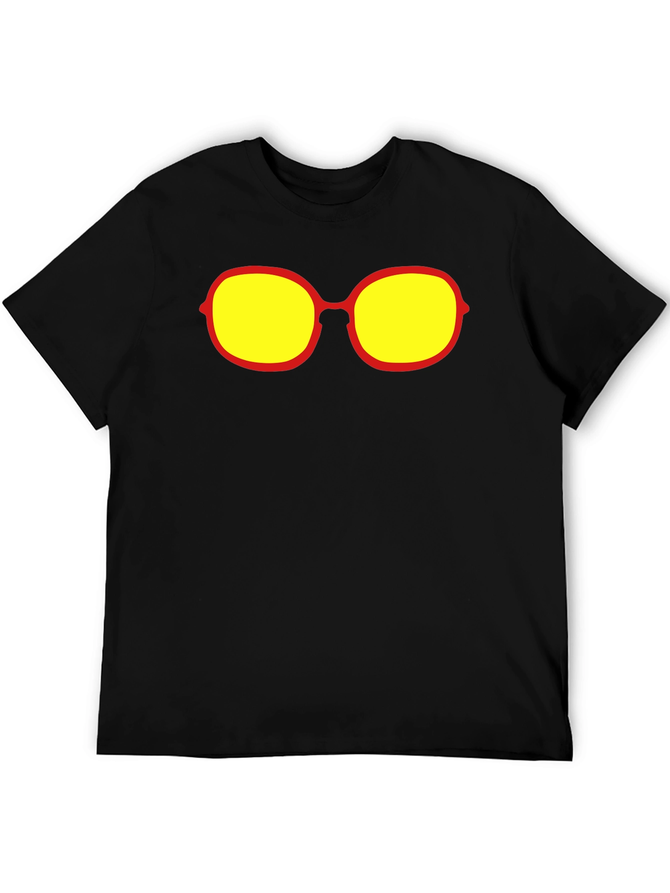 Retro Sunglasses Graphic Tee - Black