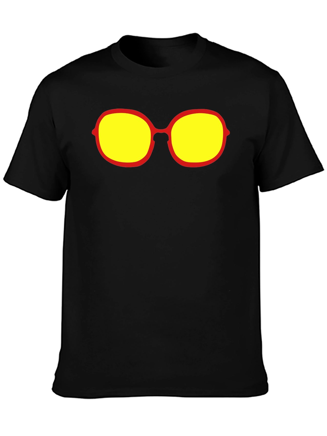 Retro Sunglasses Graphic Tee - Black