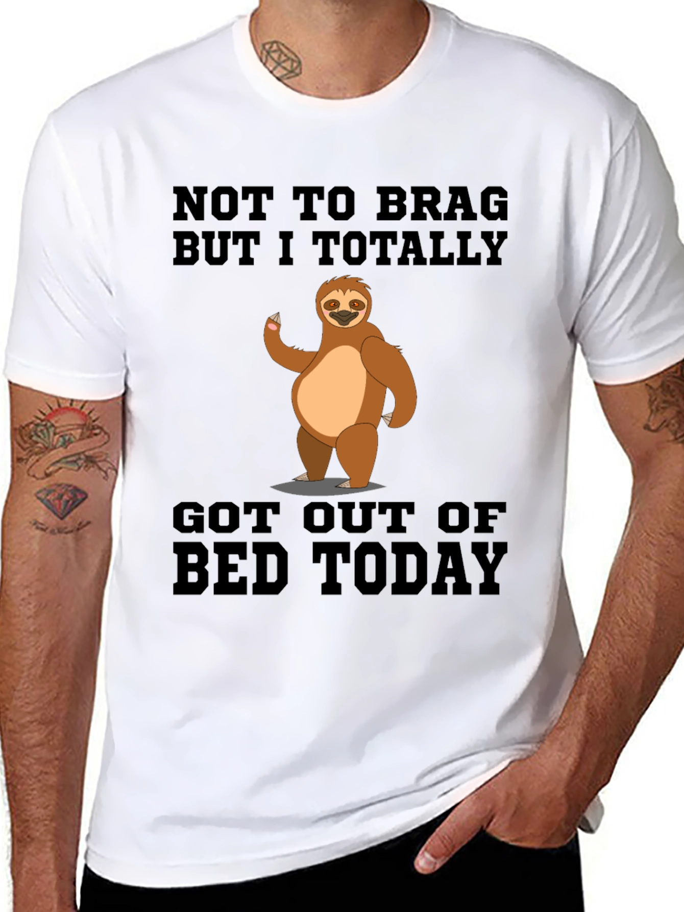 Funny Sloth Got Out Of Bed T-Shirt