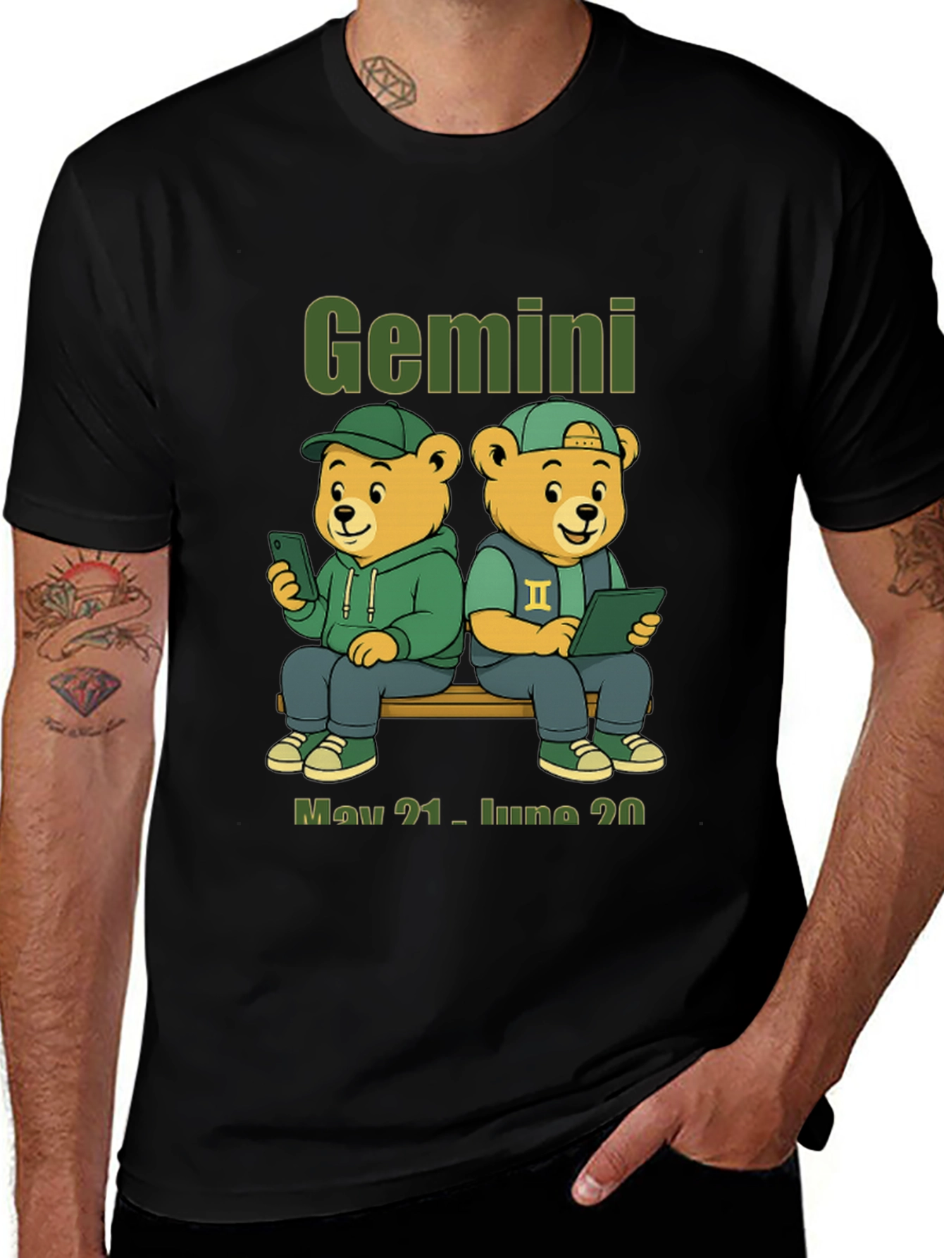 Gemini Zodiac Sign T-Shirt