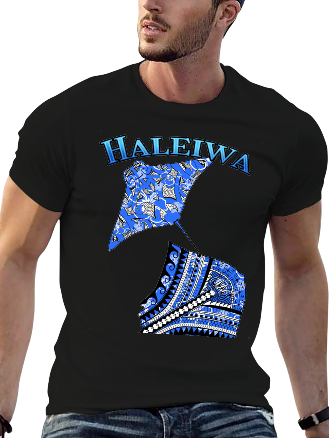 Haleiwa Stingray Graphic Tee - Black