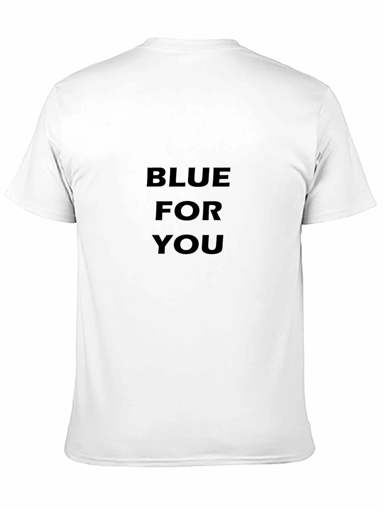 Blue For You Black T-Shirt