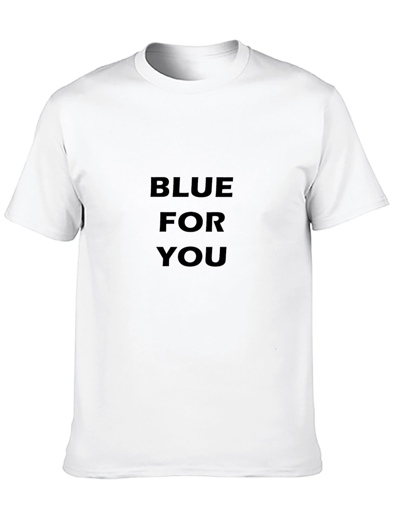 Blue For You Black T-Shirt