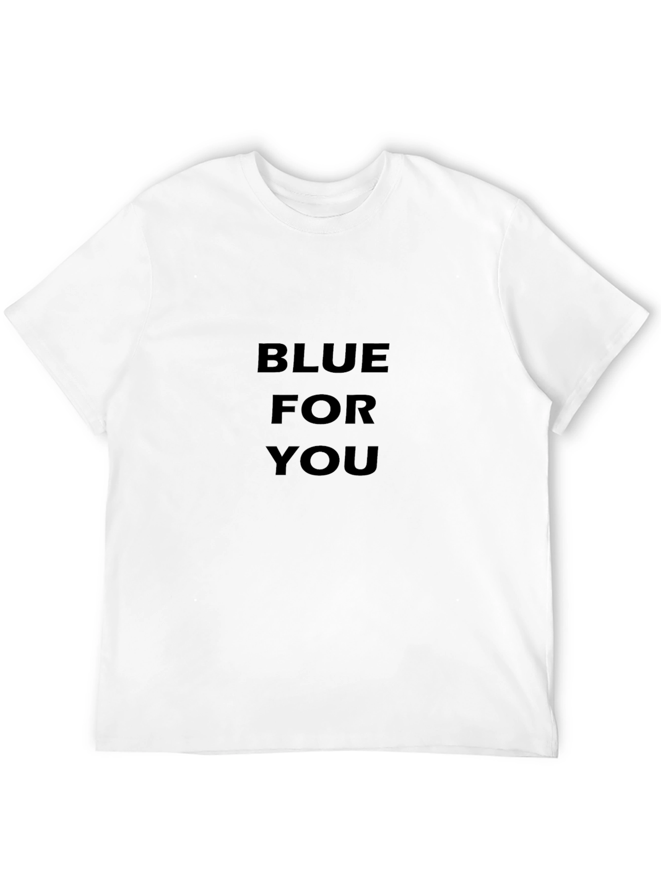 Blue For You Black T-Shirt