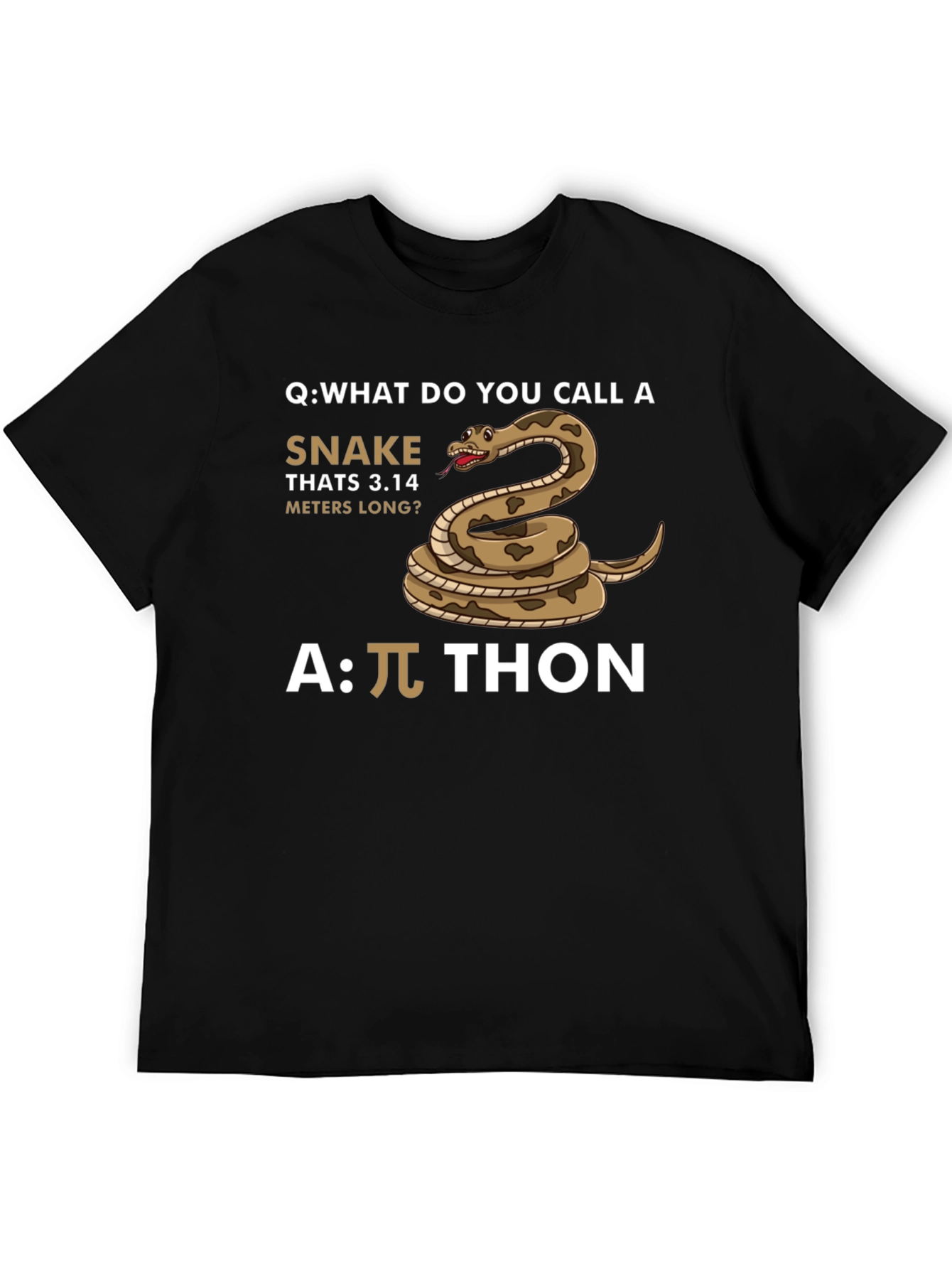 Pi-thon T-Shirt Funny Math Joke