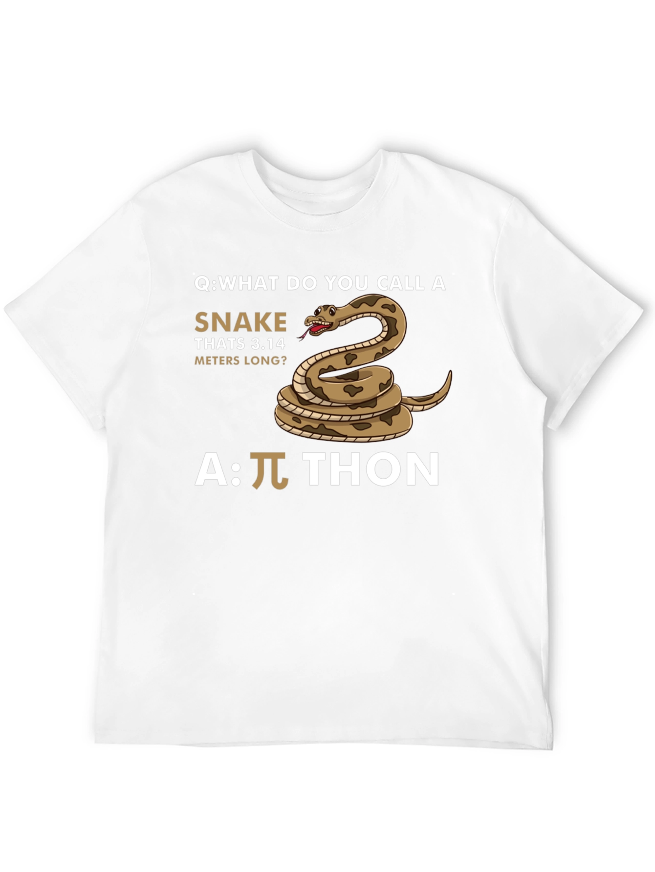 Pi-thon T-Shirt Funny Math Joke