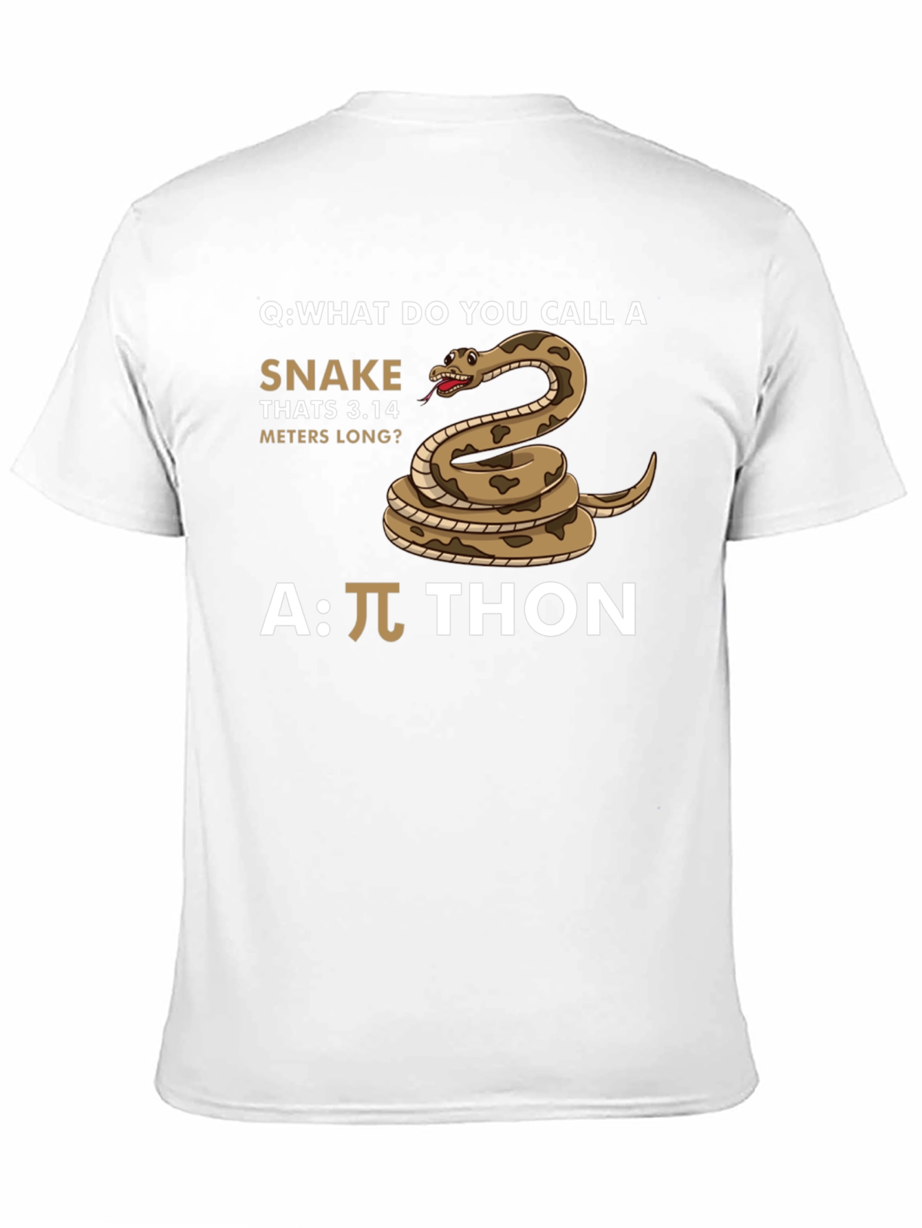 Pi-thon T-Shirt Funny Math Joke