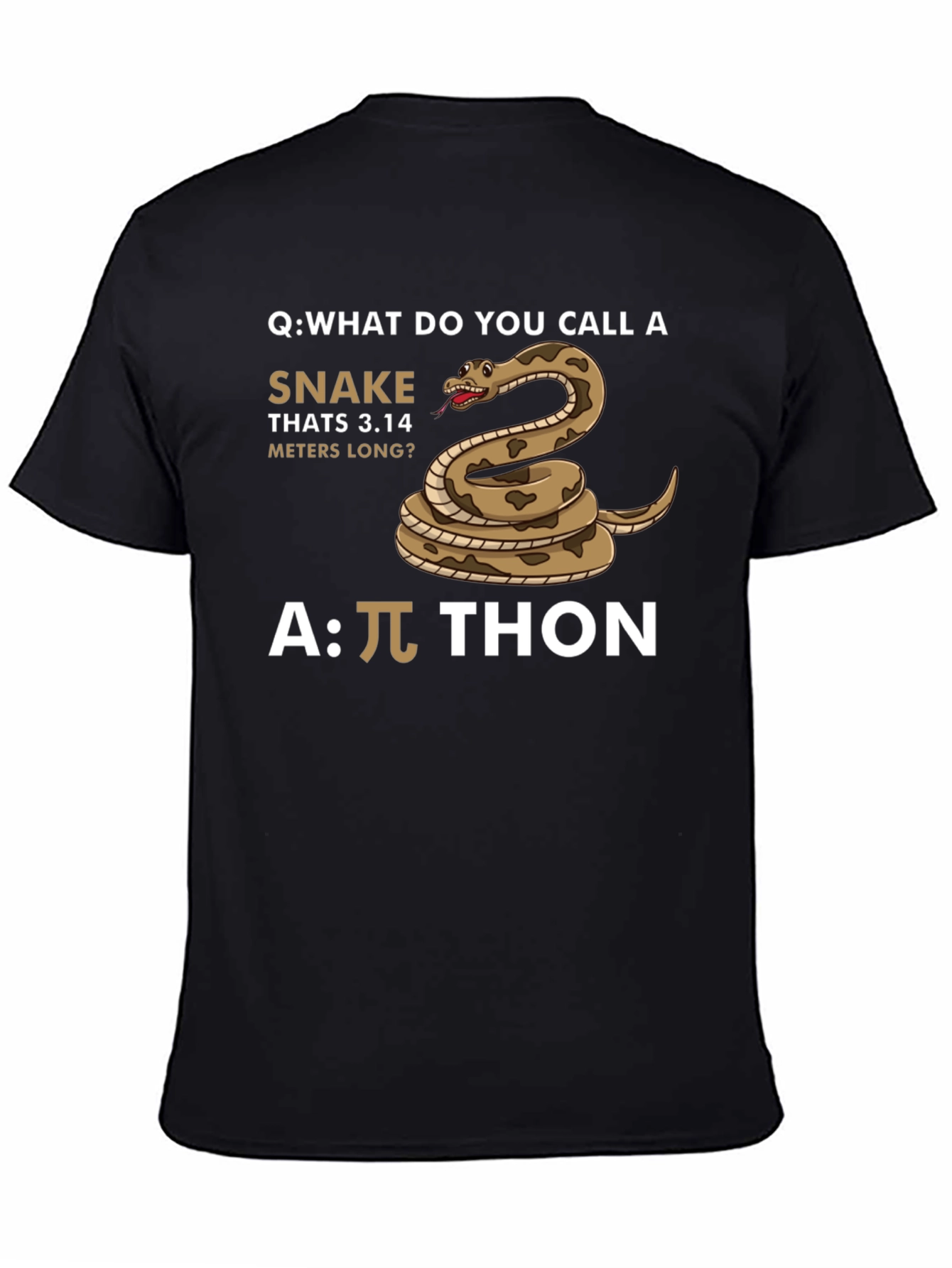Pi-thon T-Shirt Funny Math Joke