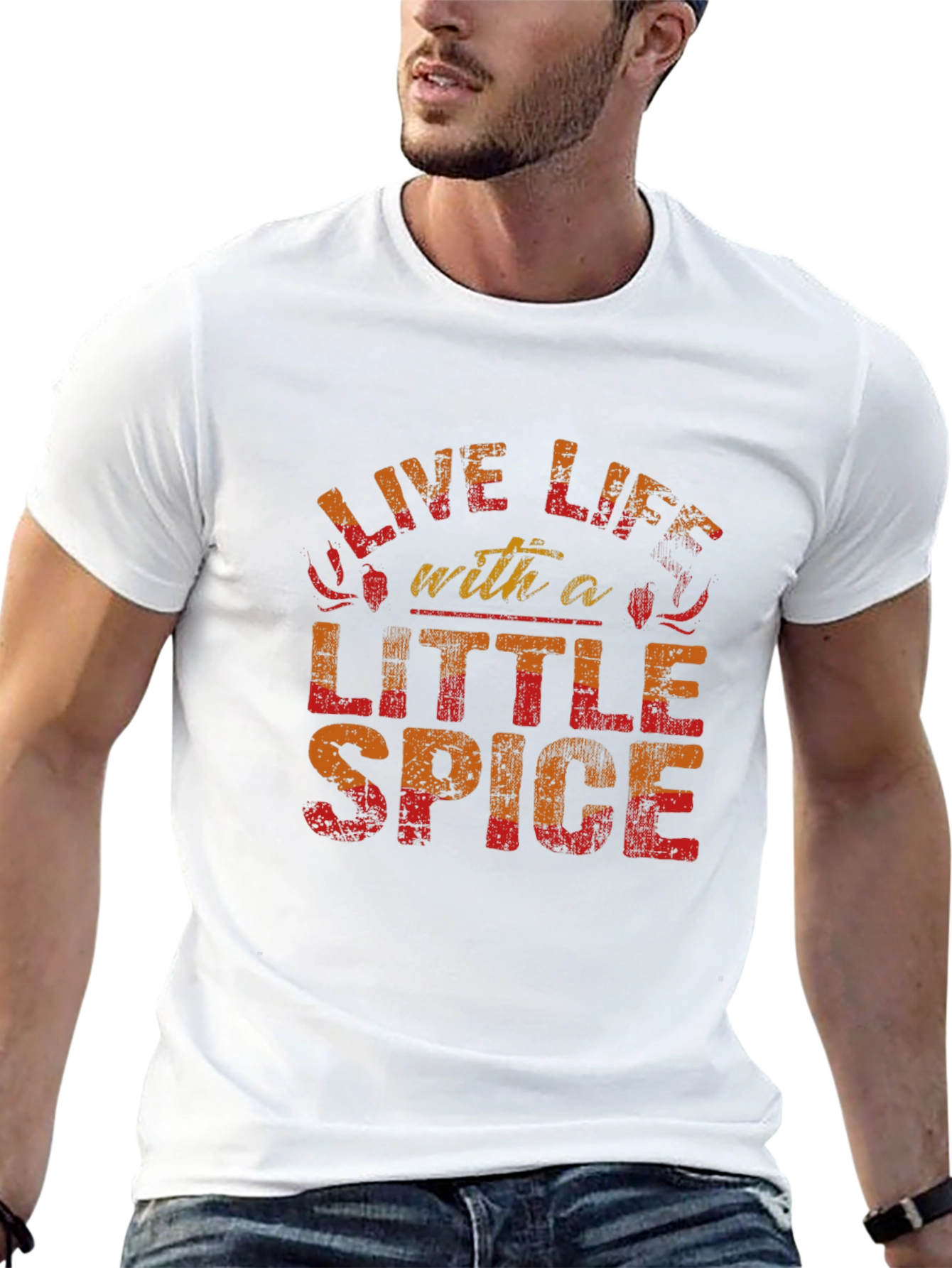 Live Life With a Little Spice Black Graphic Tee