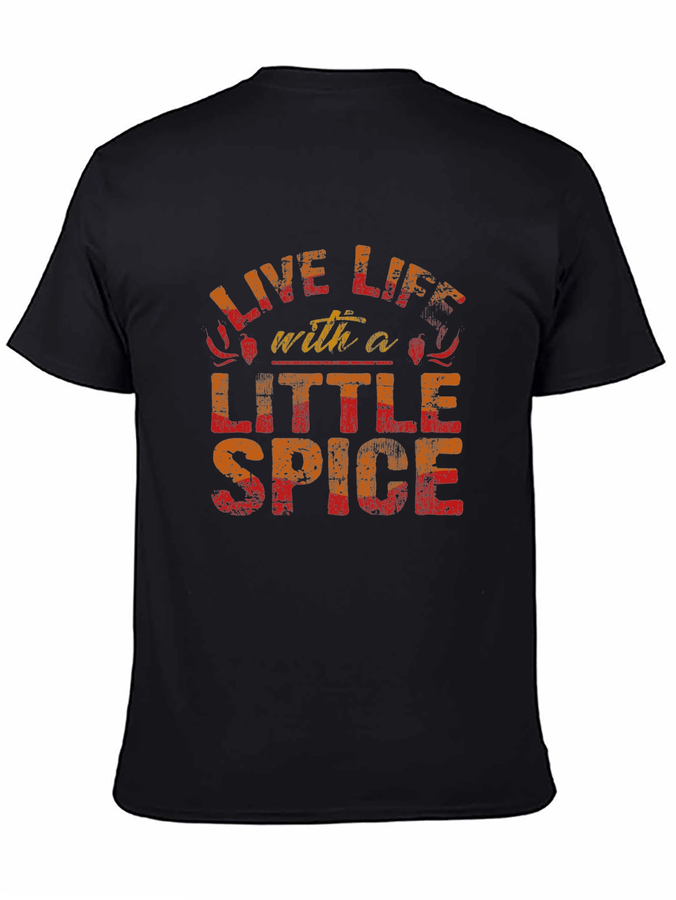 Live Life With a Little Spice Black Graphic Tee