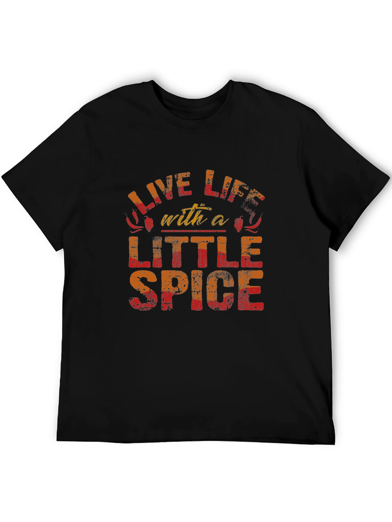 Live Life With a Little Spice Black Graphic Tee