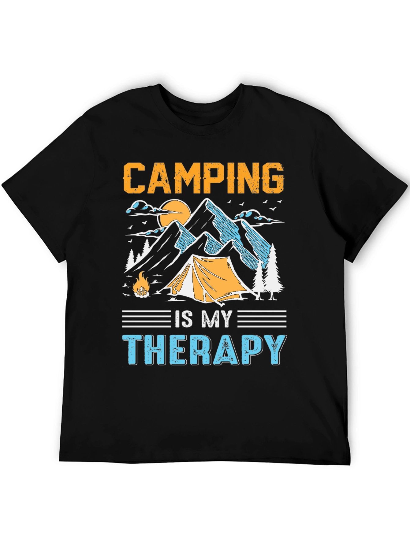 Camping is My Therapy Graphic Tee