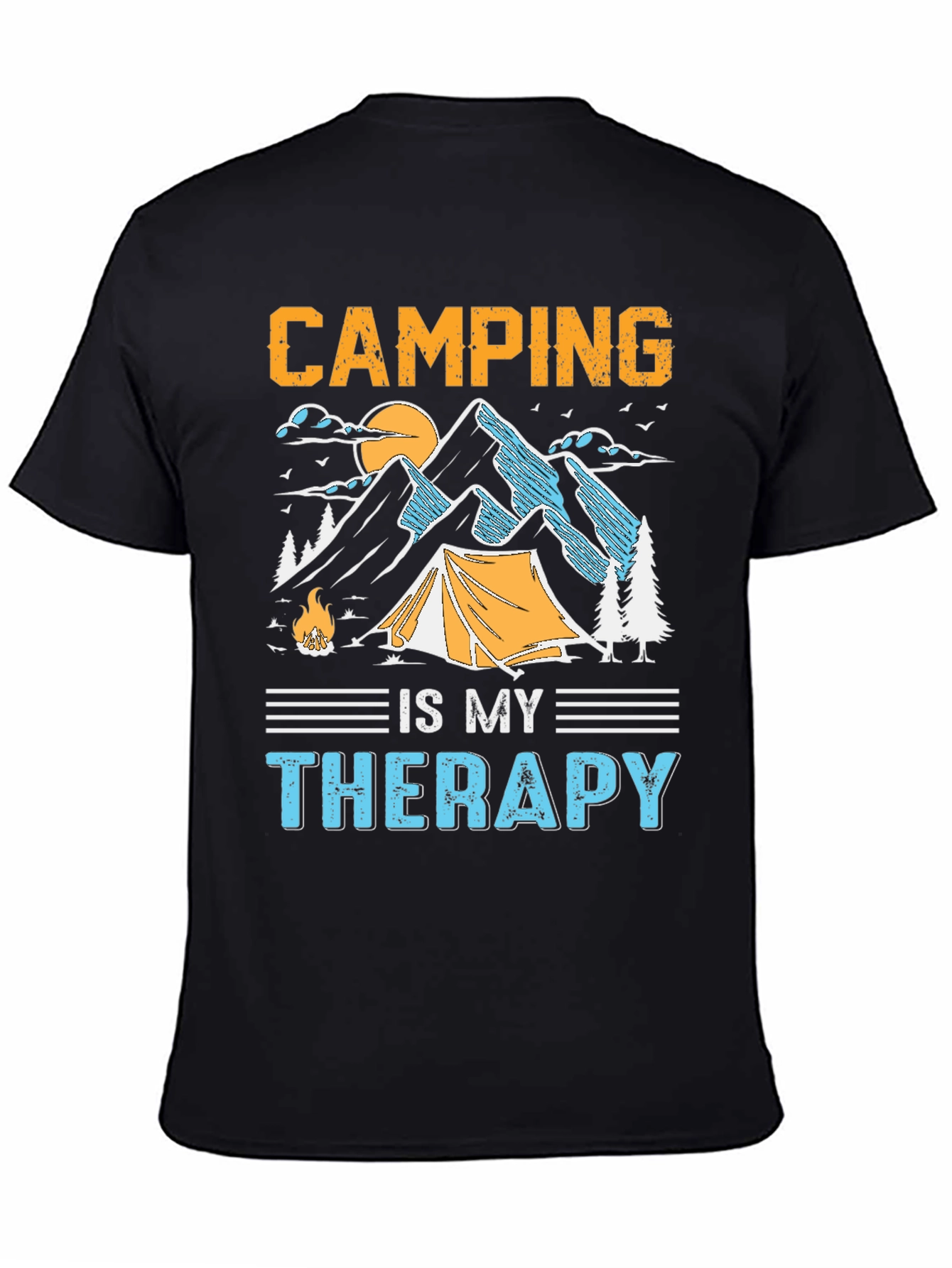 Camping is My Therapy Graphic Tee