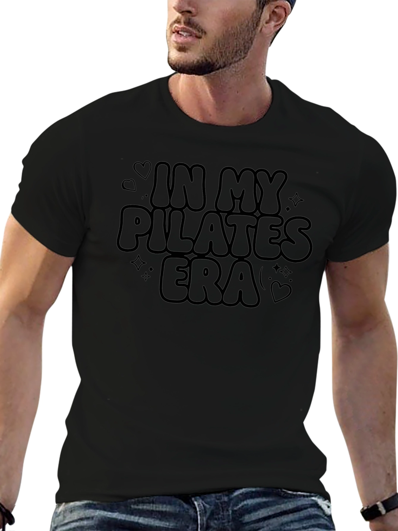 Pilates Era Graphic Tee - Unisex Black T-Shirt