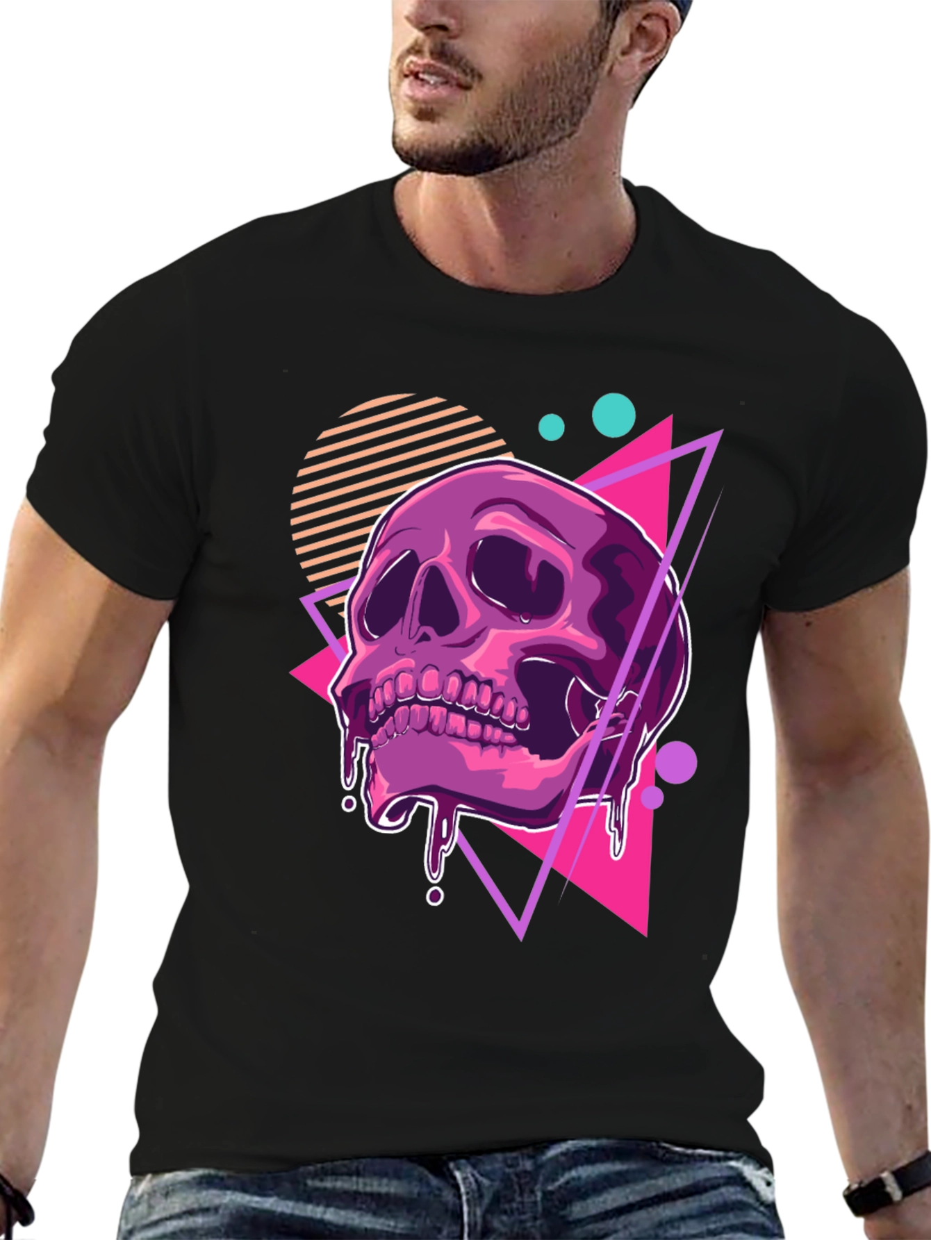 Retro Skull Graphic T-Shirt - Modern Style