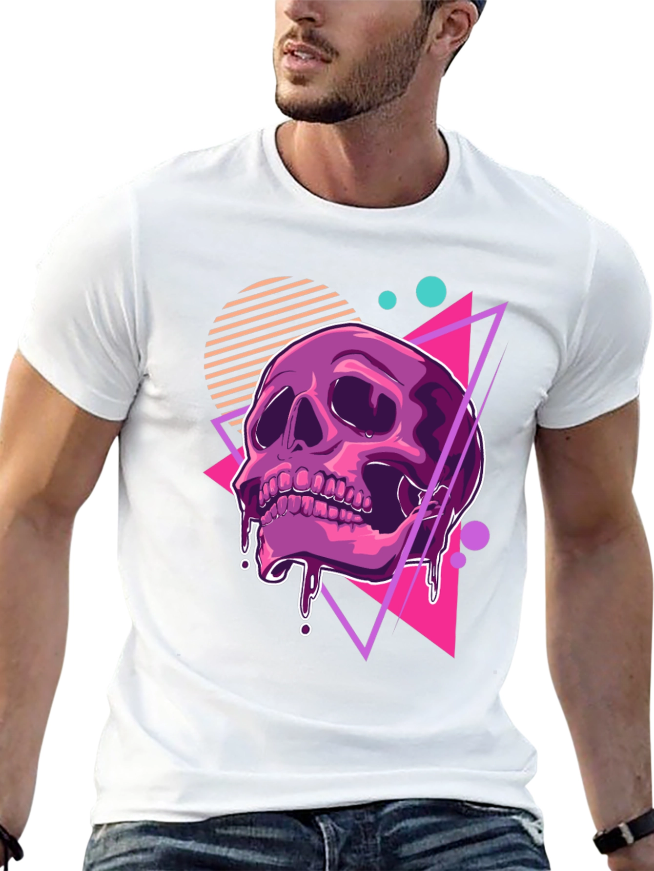 Retro Skull Graphic T-Shirt - Modern Style