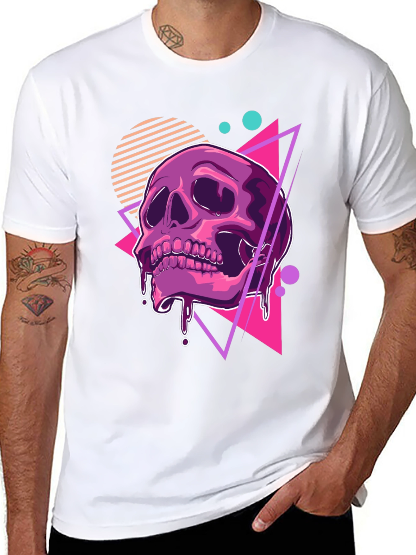 Retro Skull Graphic T-Shirt - Modern Style