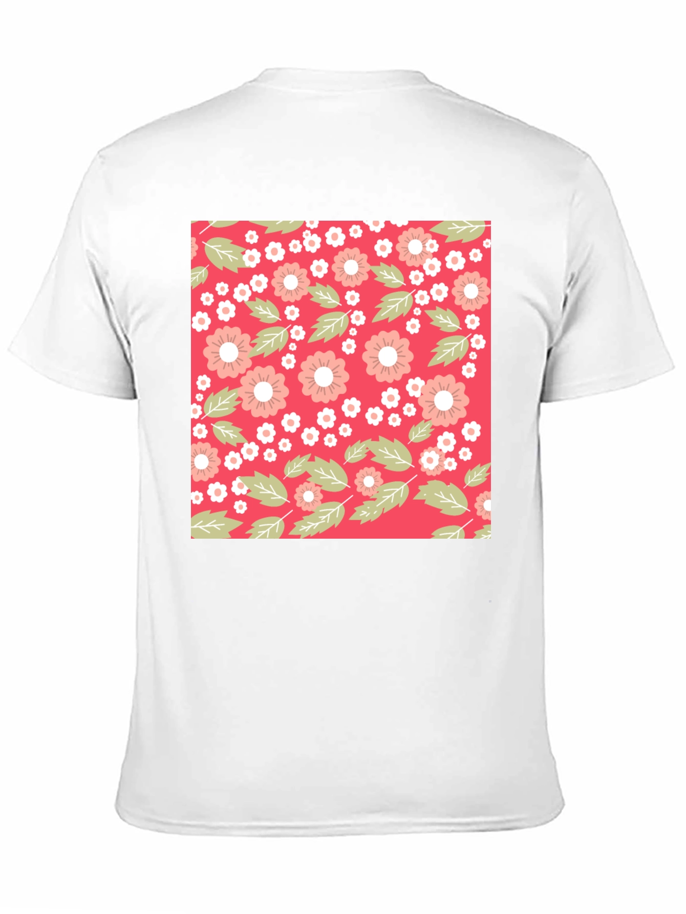 Floral Pattern T-Shirt - Trendy Casual Wear