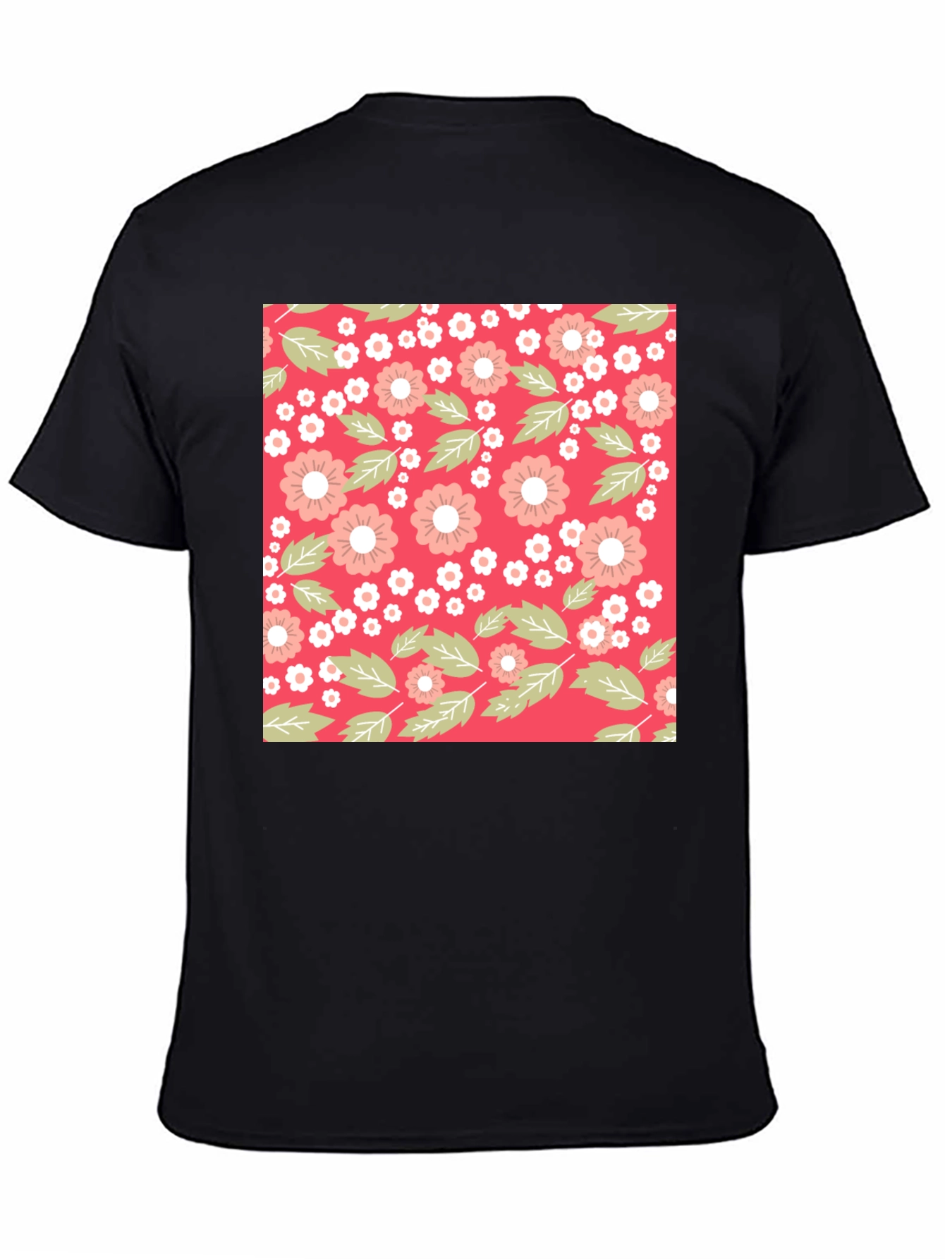 Floral Pattern T-Shirt - Trendy Casual Wear