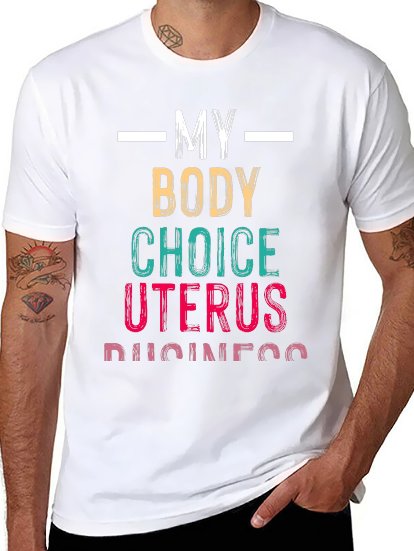My Body My Choice Uterus Business T-Shirt