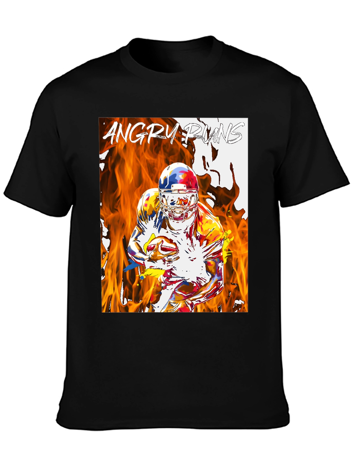 Angry Runs Football Graphic T-Shirt