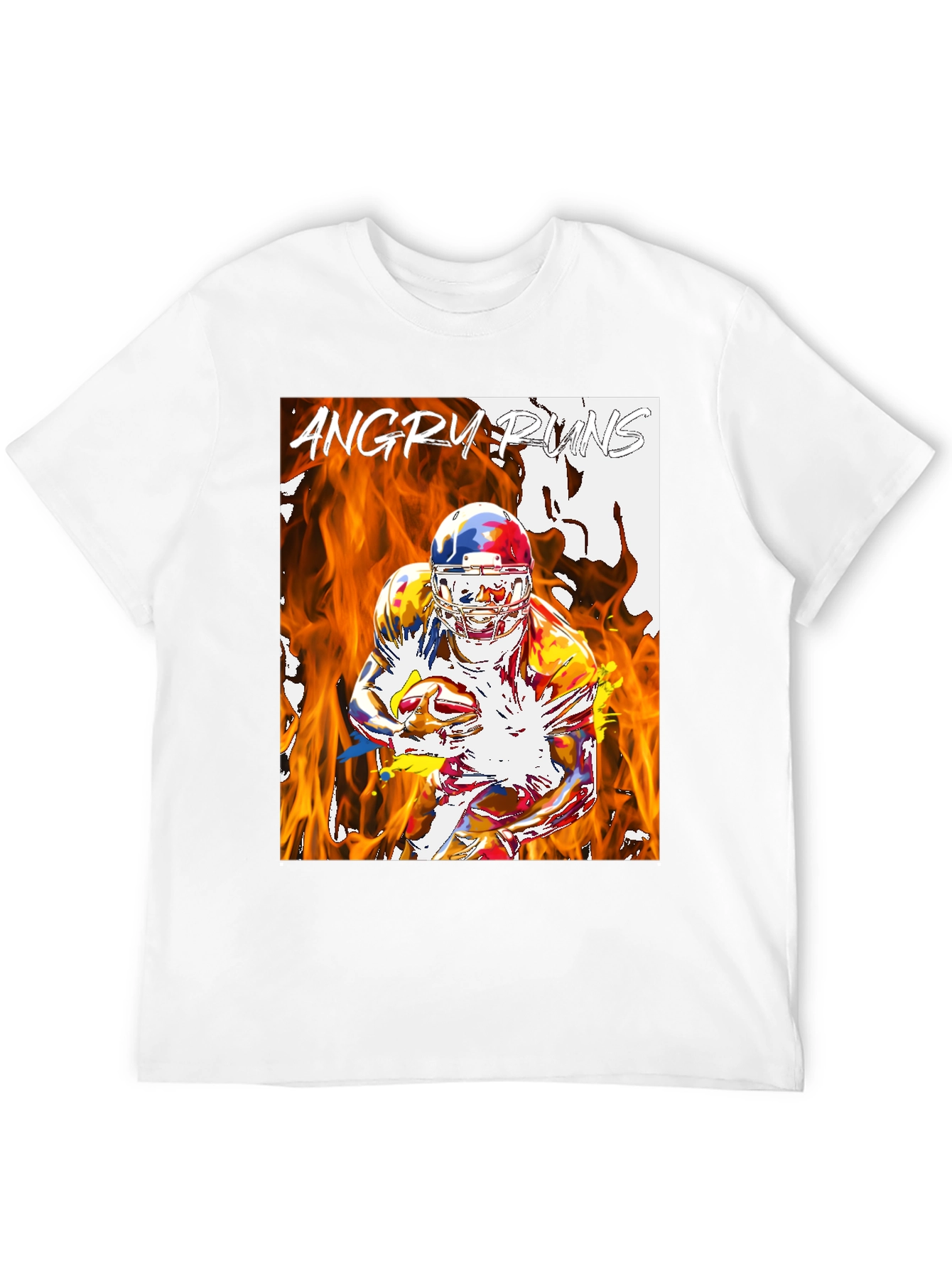 Angry Runs Football Graphic T-Shirt