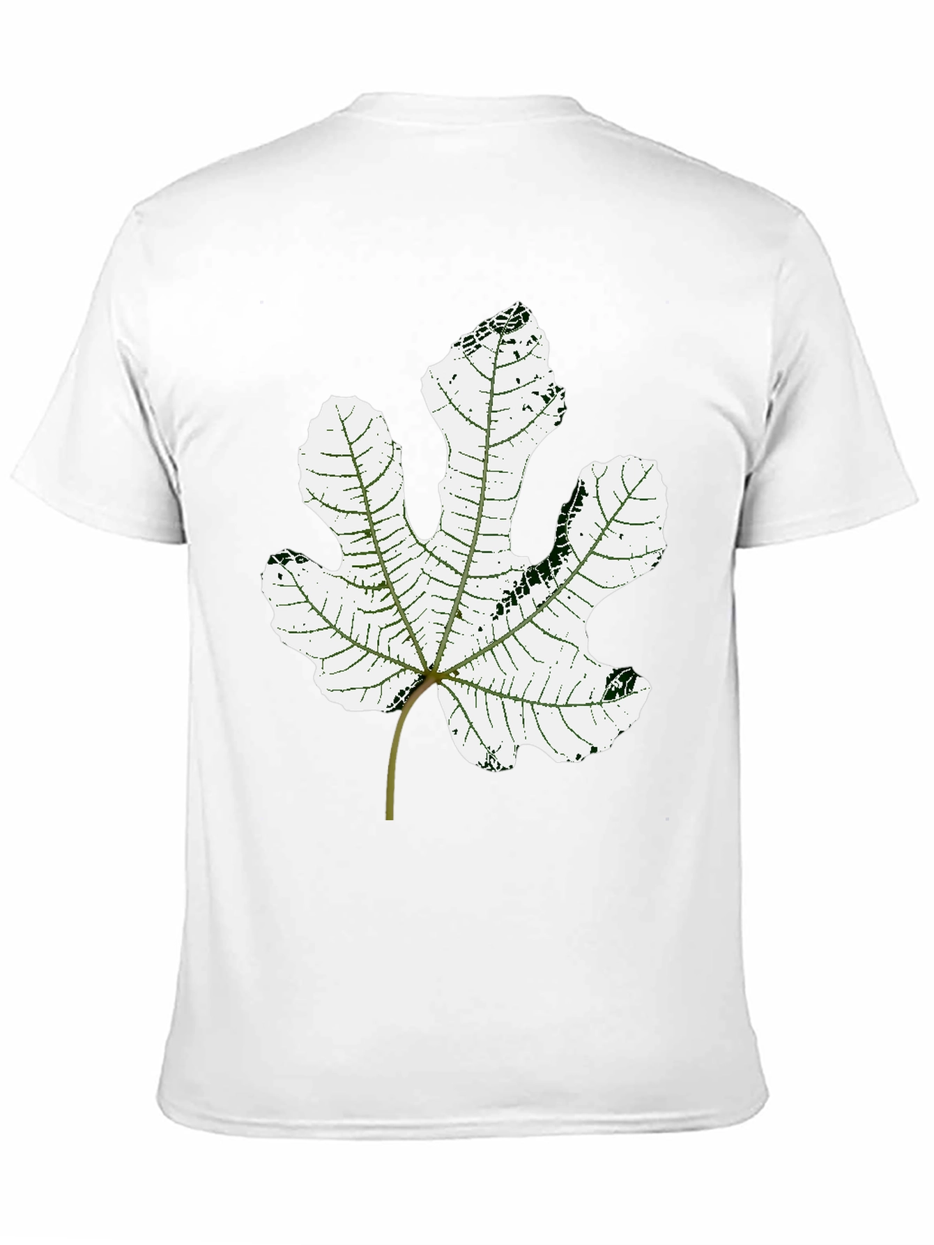 Fig Leaf Graphic Tee - Stylish Unisex Black T-Shirt