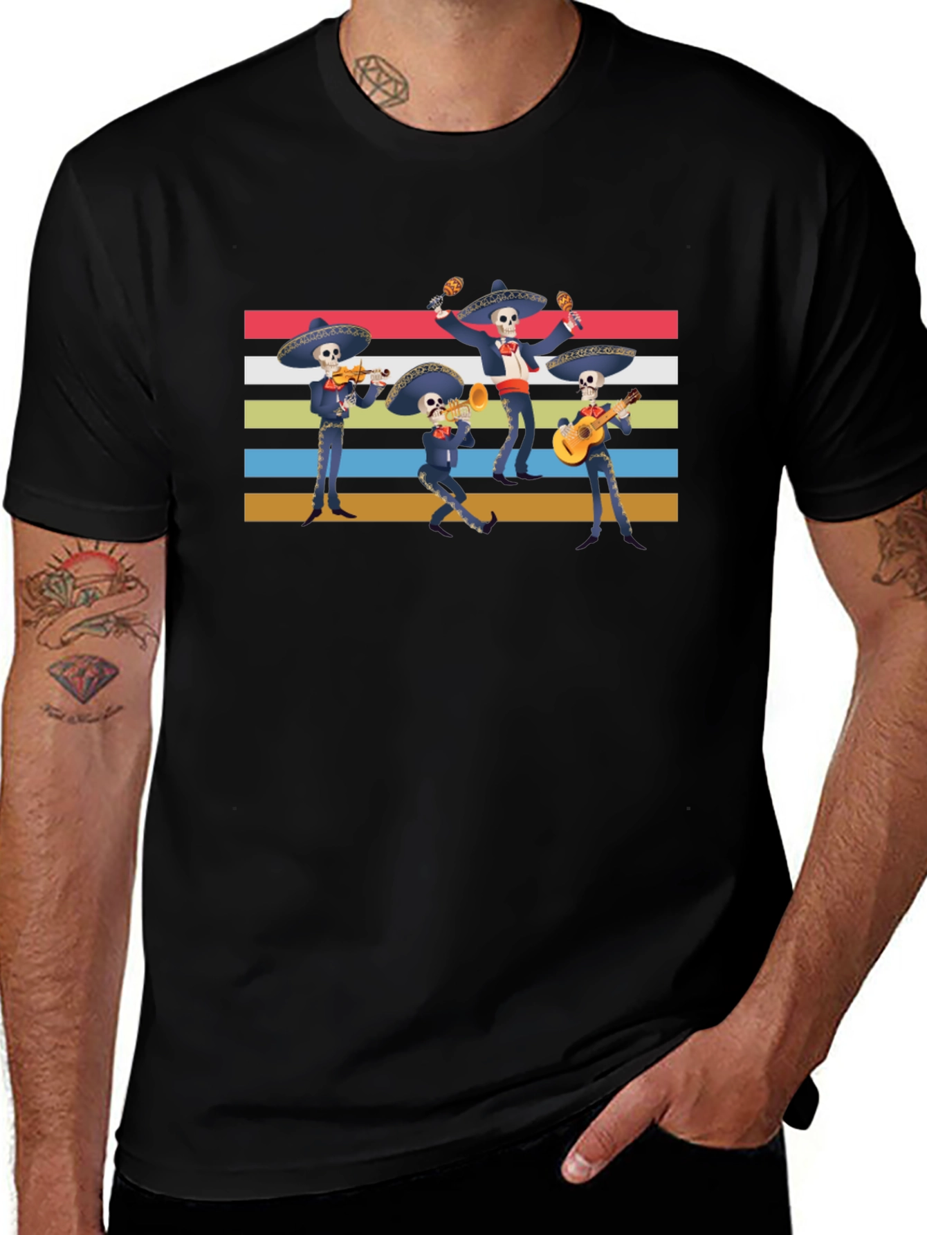 Day of the Dead Mariachi Band T-Shirt