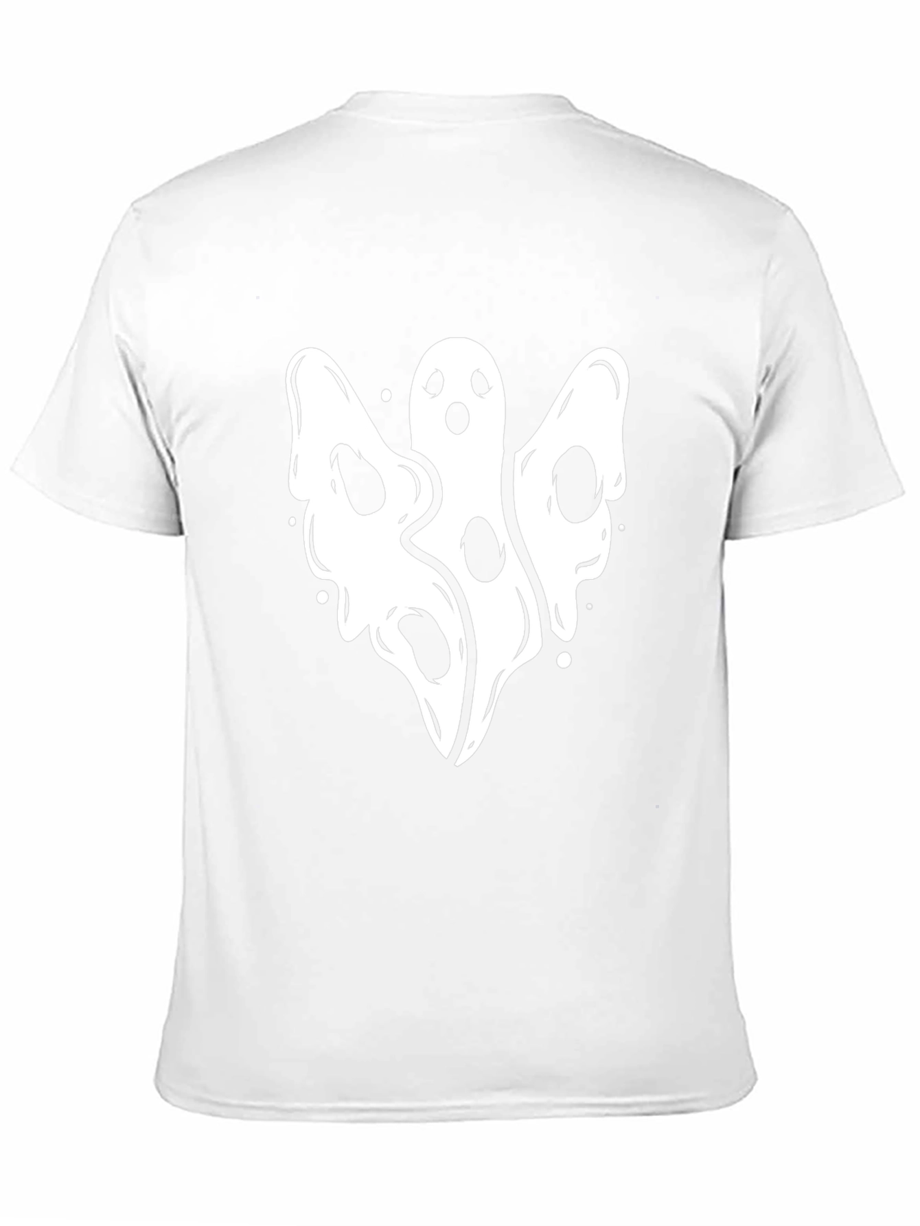 Spooky Ghost Graphic T-Shirt - Halloween Edition