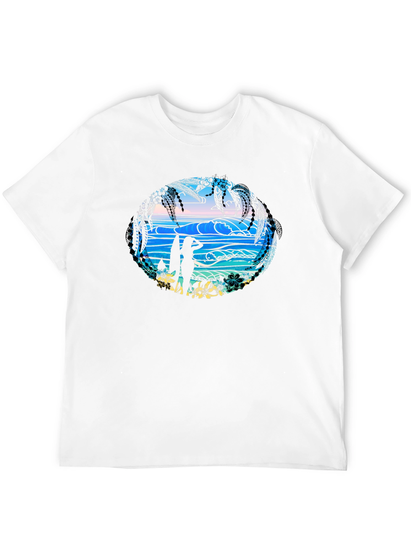 Tropical Beach T-Shirt - Island Vibes