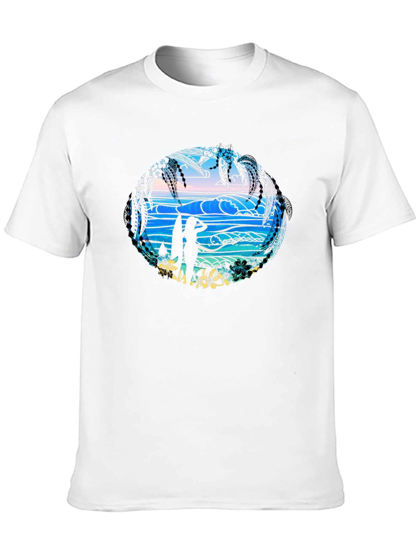 Tropical Beach T-Shirt - Island Vibes
