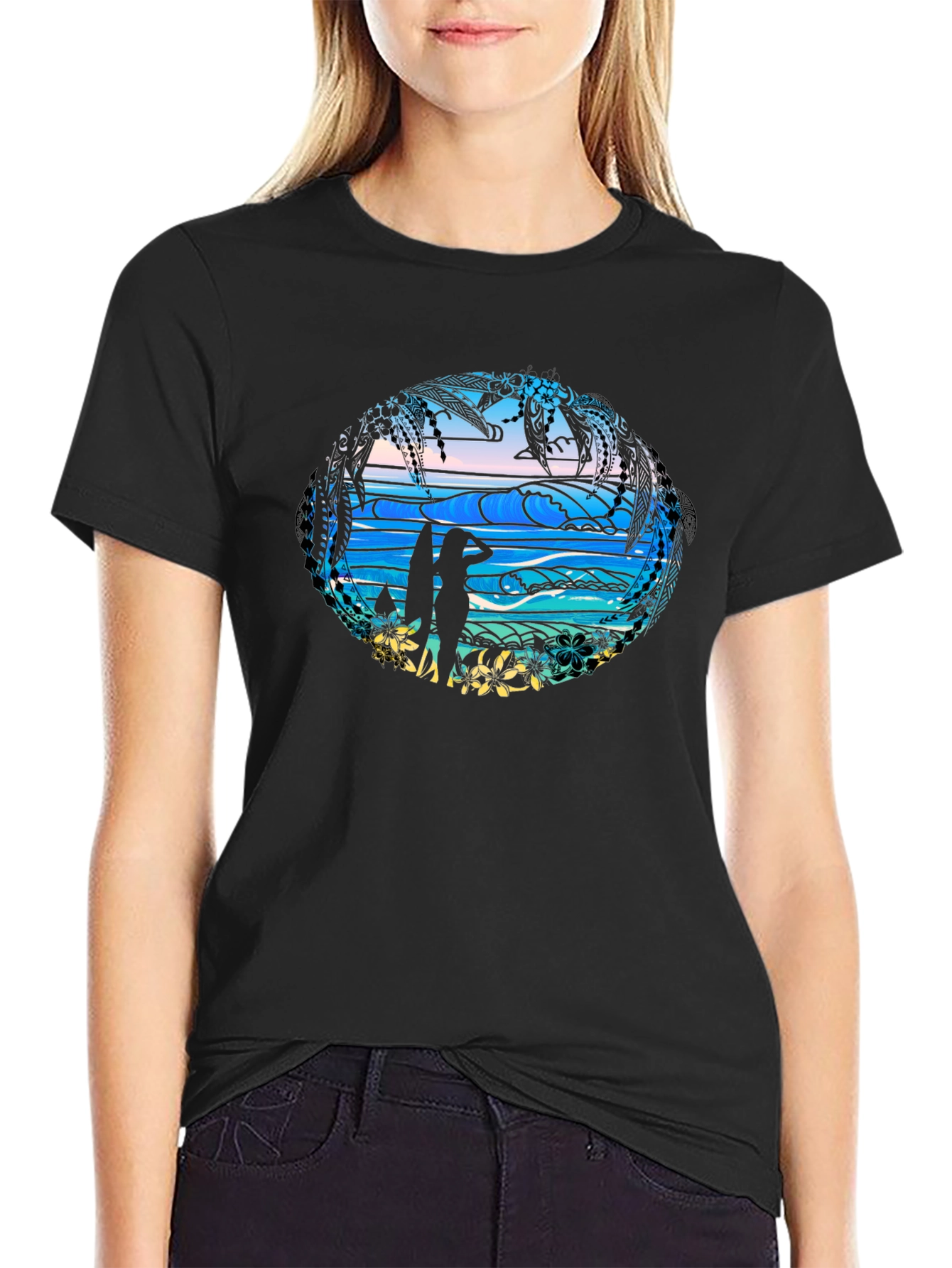 Tropical Beach T-Shirt - Island Vibes