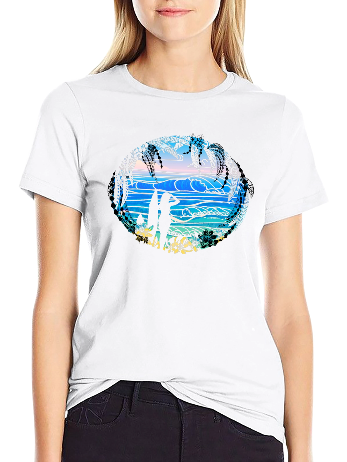 Tropical Beach T-Shirt - Island Vibes