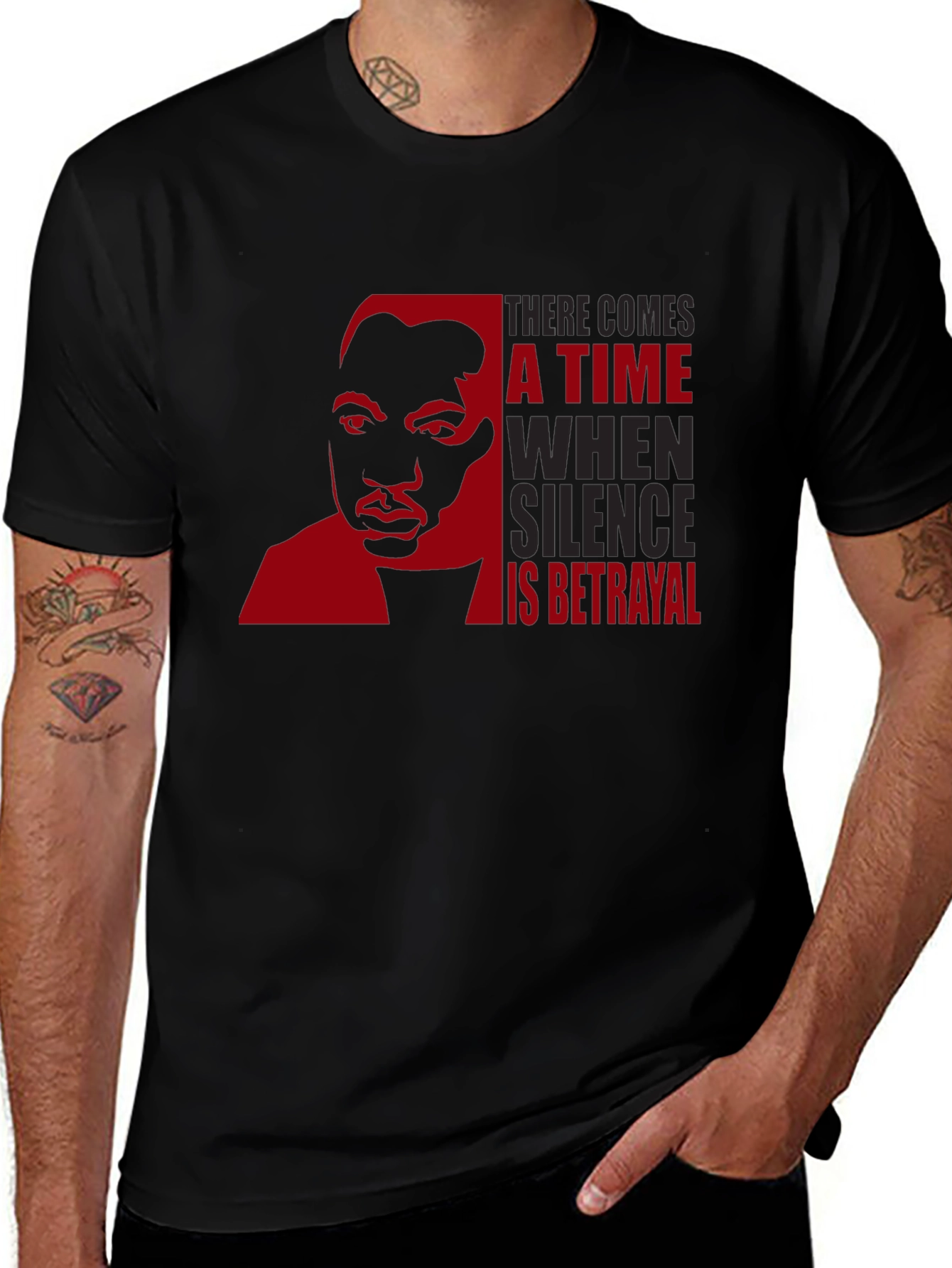 MLK Jr. Silence is Betrayal Graphic Tee