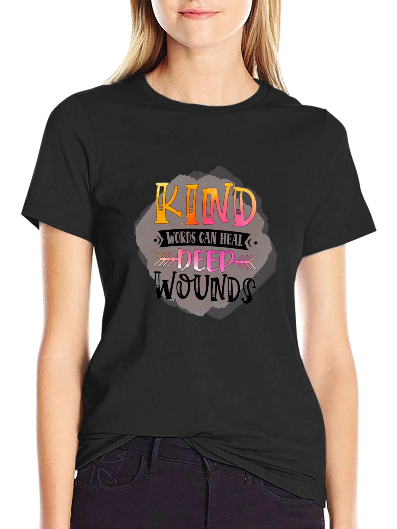 Kind Words Graphic Tee - Black