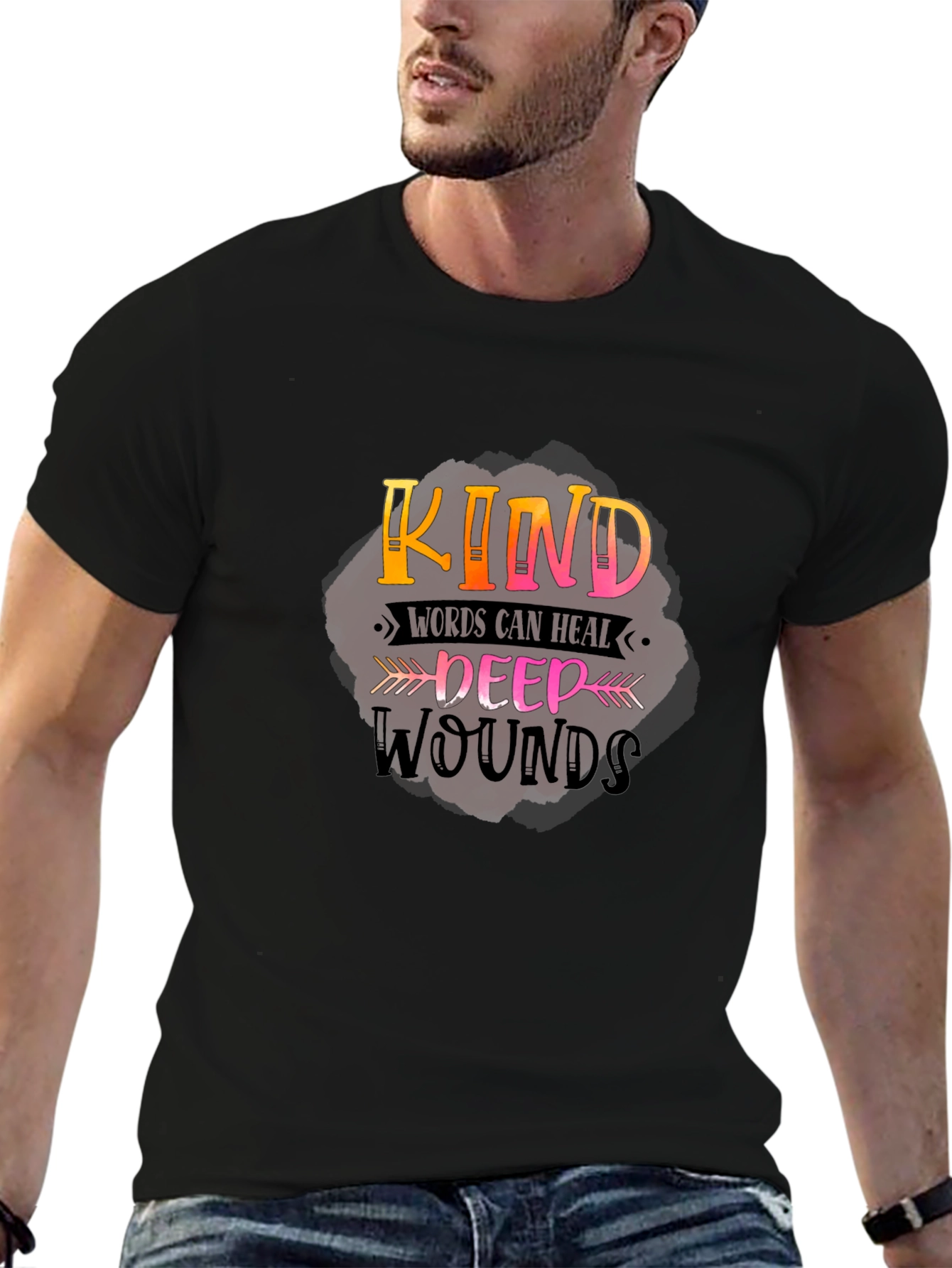 Kind Words Graphic Tee - Black