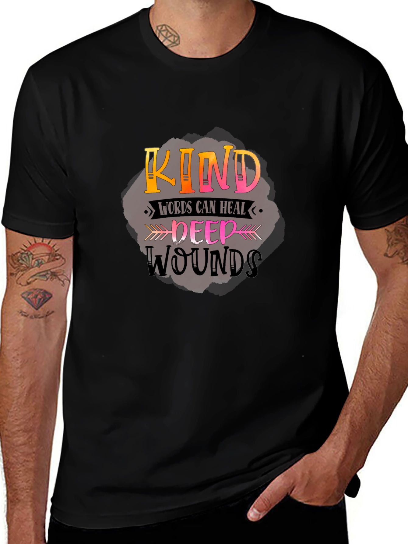 Kind Words Graphic Tee - Black
