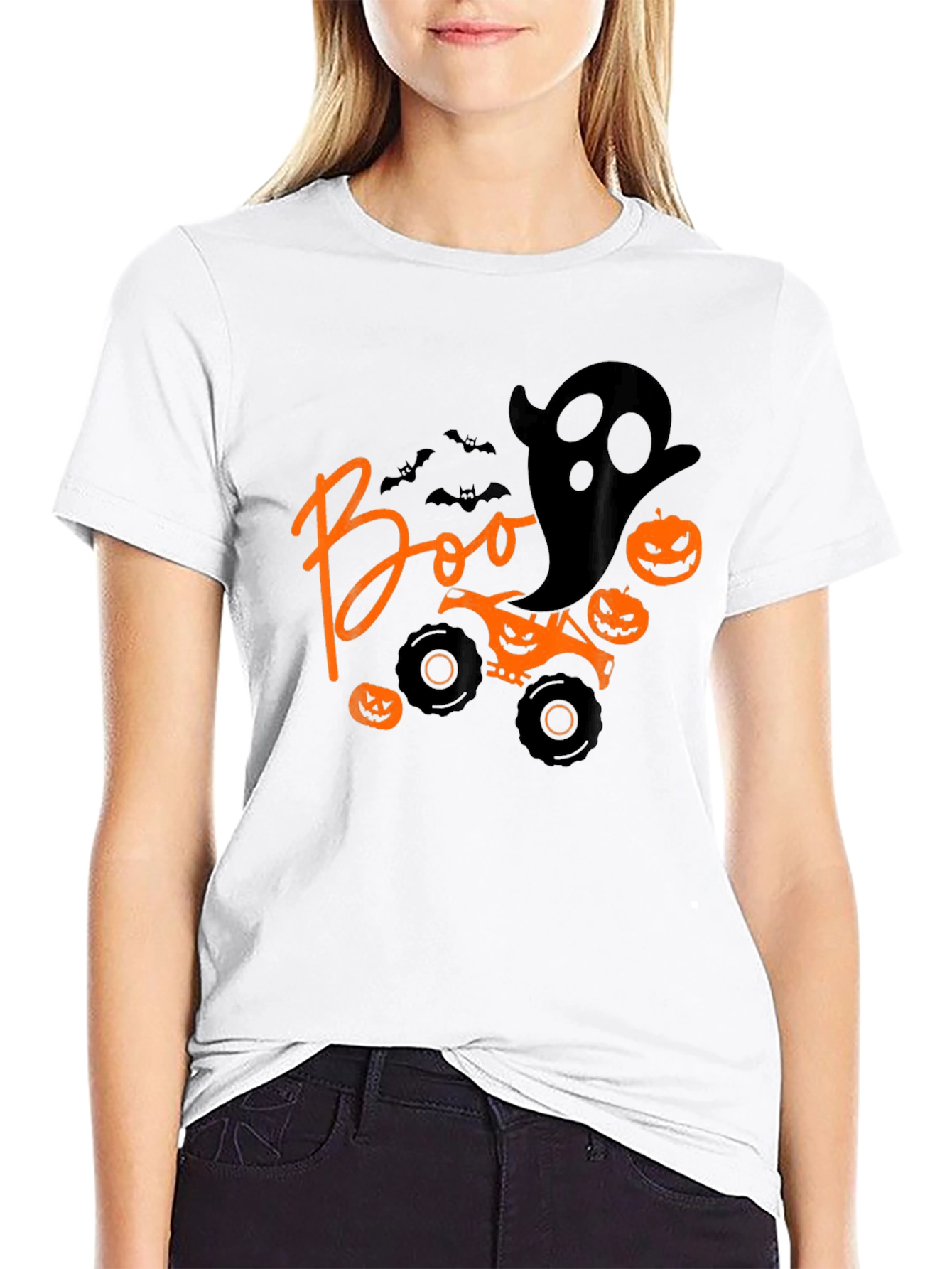 Halloween Boo Monster Truck T-Shirt