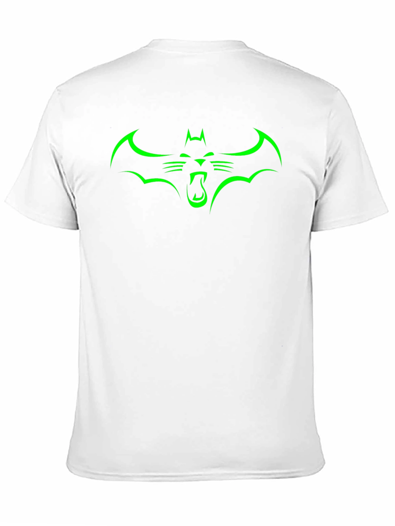 Green Bat Cat Graphic Tee