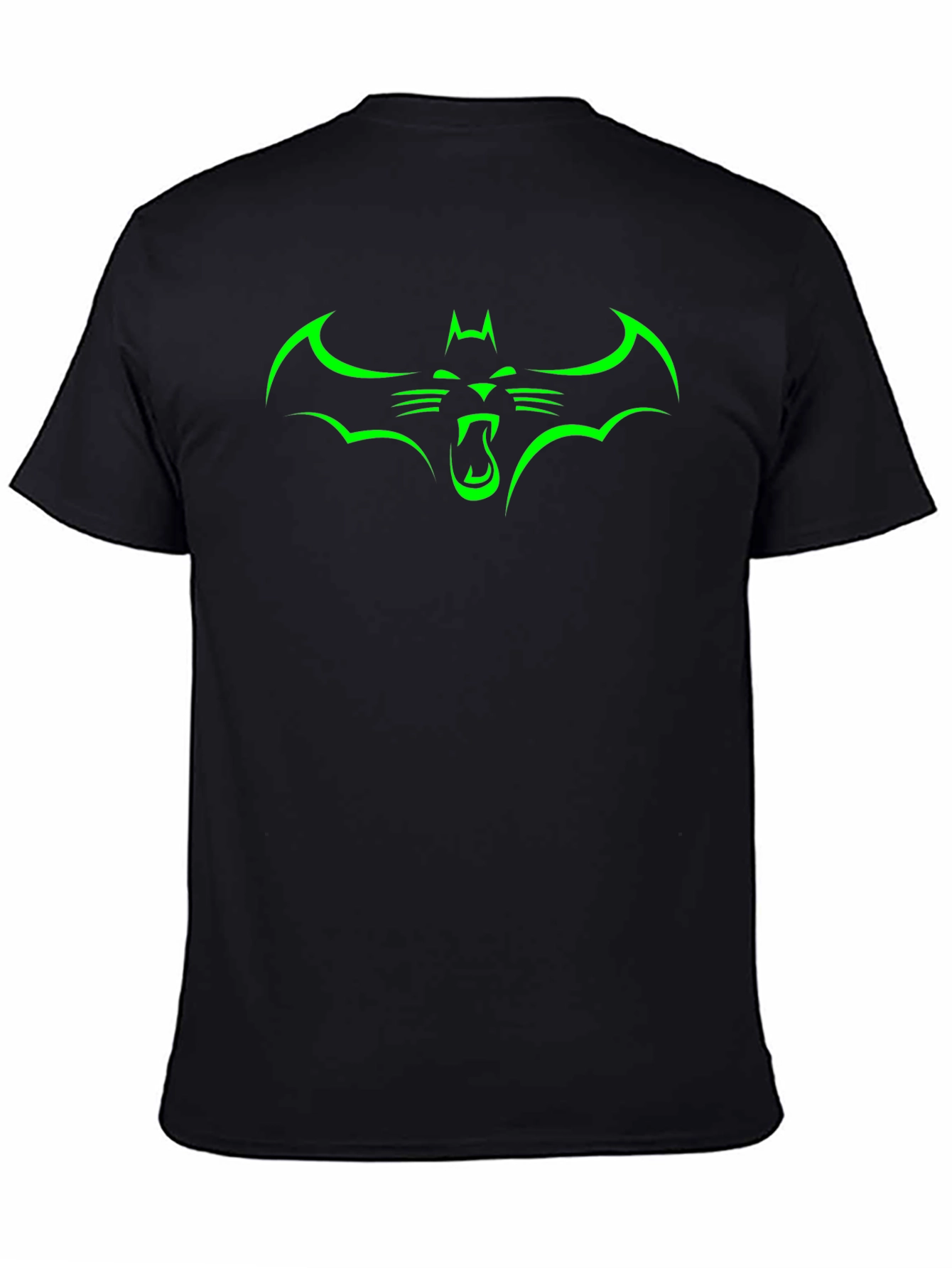 Green Bat Cat Graphic Tee