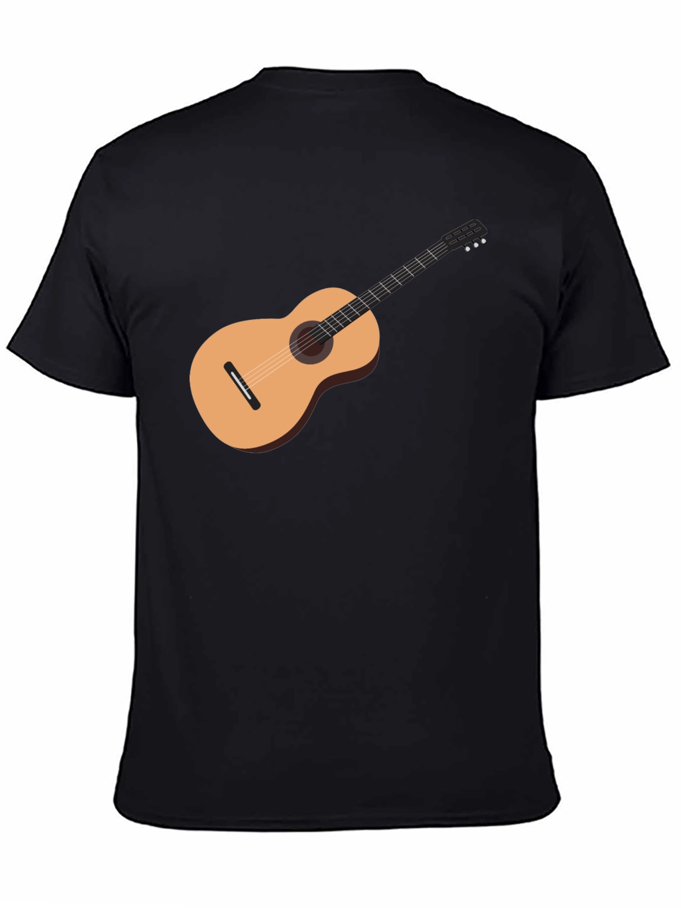 Guitar Graphic Black T-Shirt - Music Lover Tee