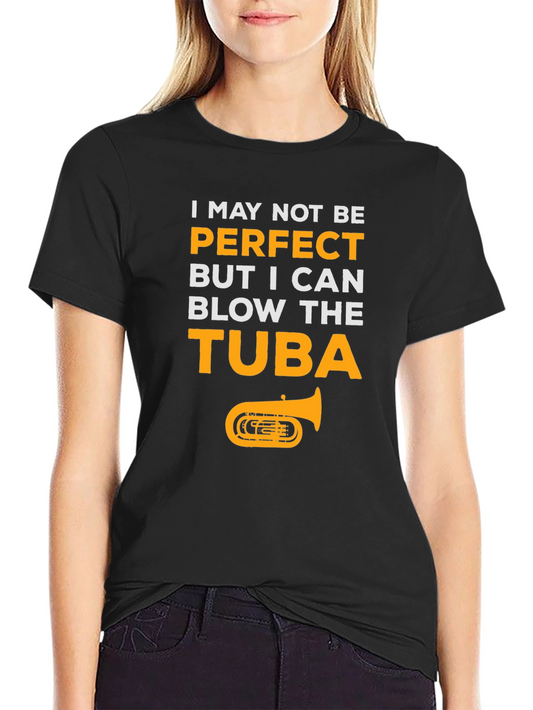 Tuba Player Graphic T-Shirt - Musical Humor Tee