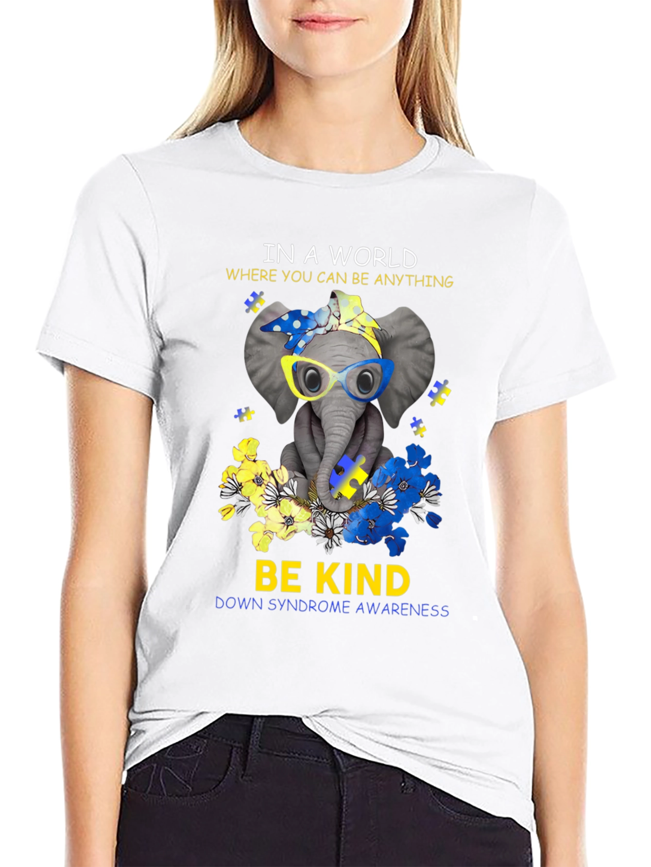 Be Kind Down Syndrome Awareness T-Shirt