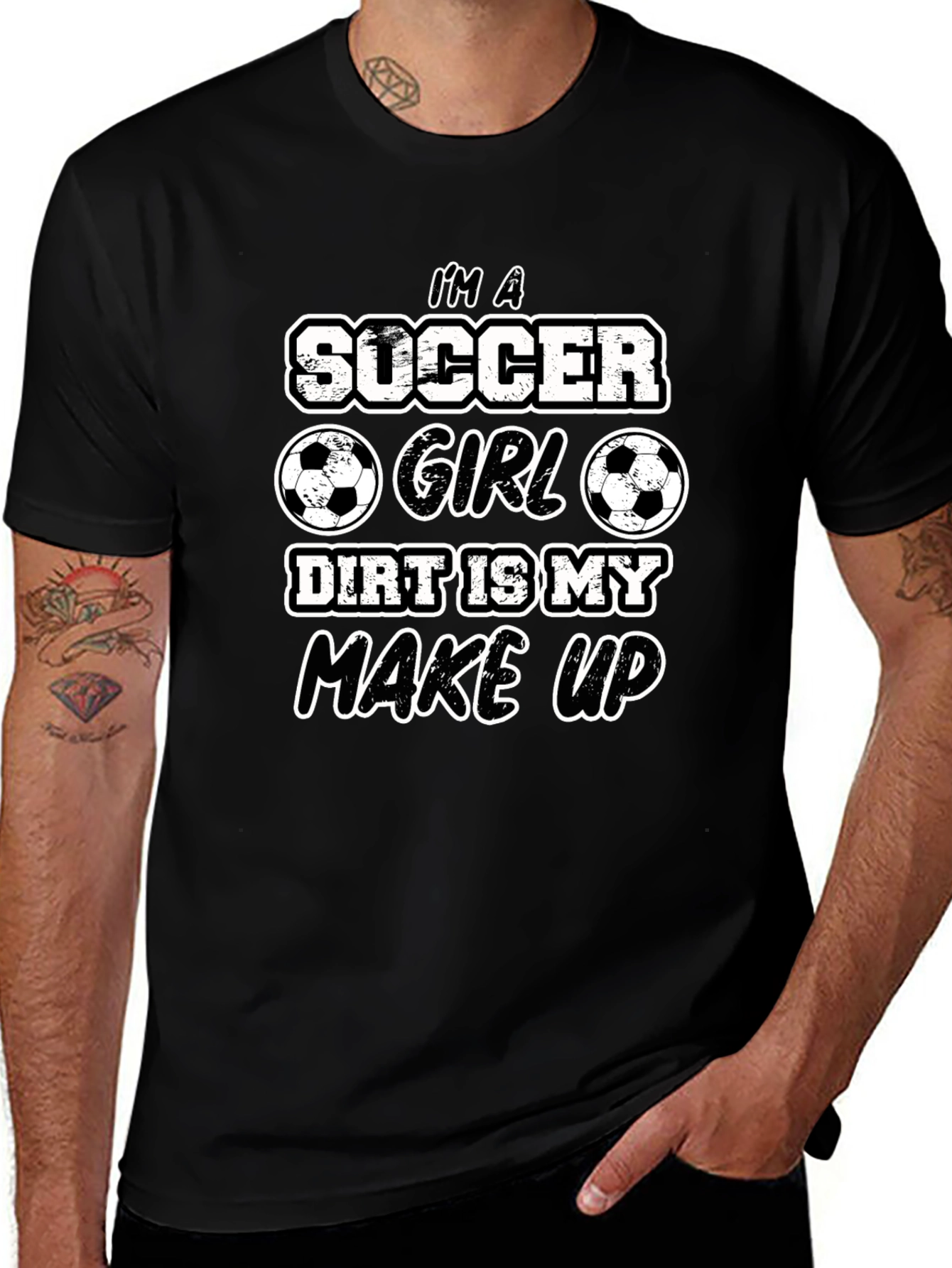 Soccer Girl Dirt Makeup T-Shirt
