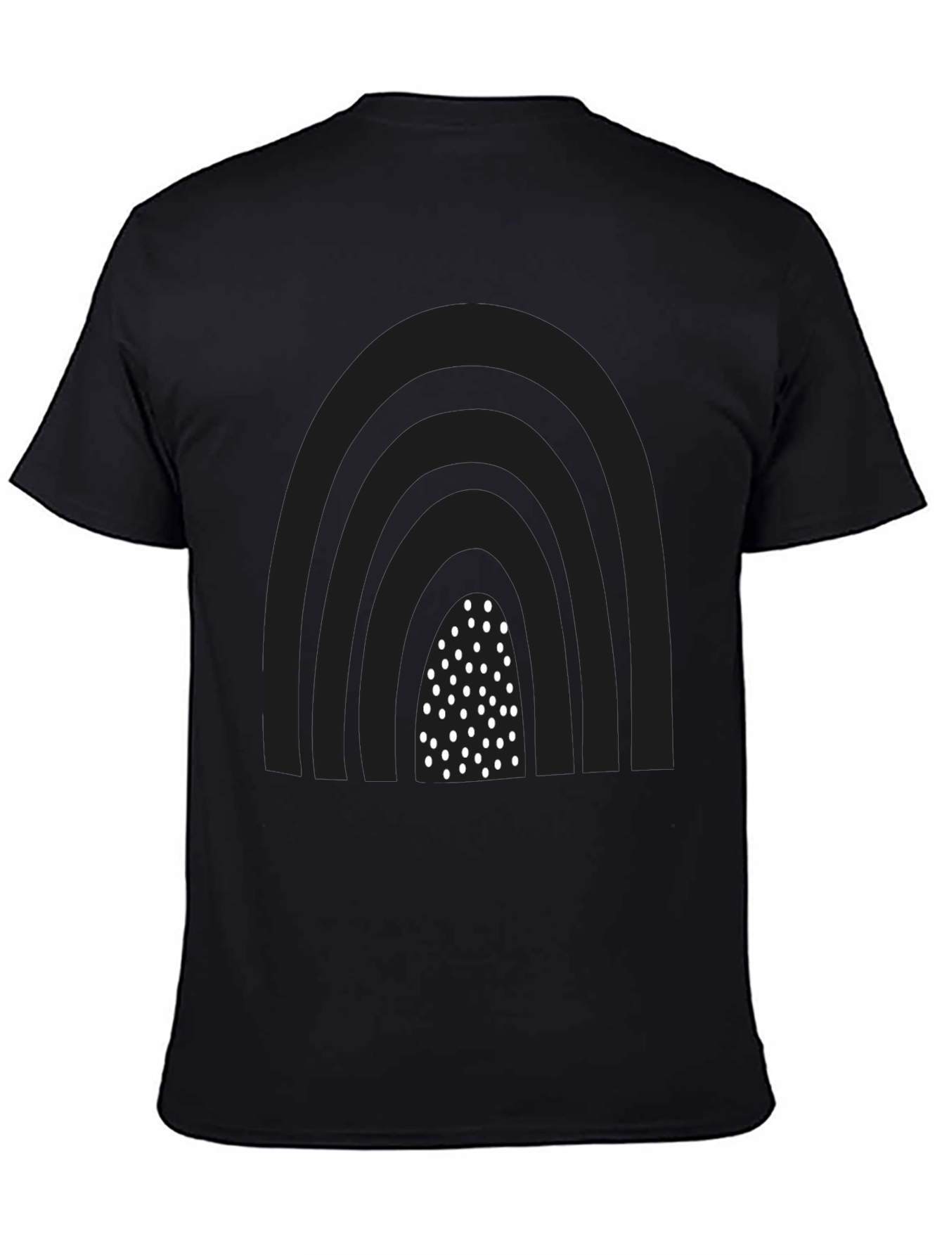 Modern Rainbow T-Shirt - Black Graphic Tee