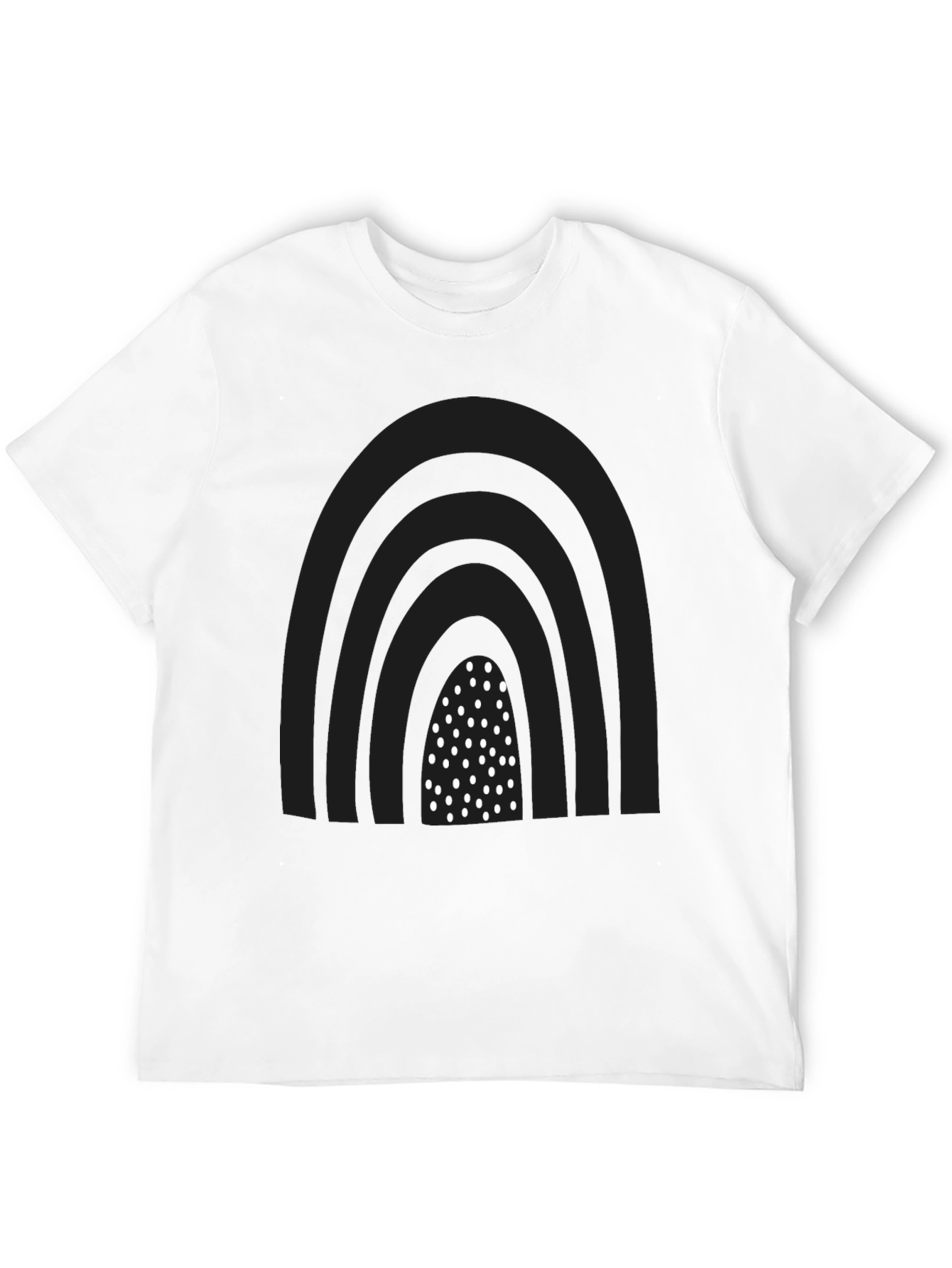 Modern Rainbow T-Shirt - Black Graphic Tee